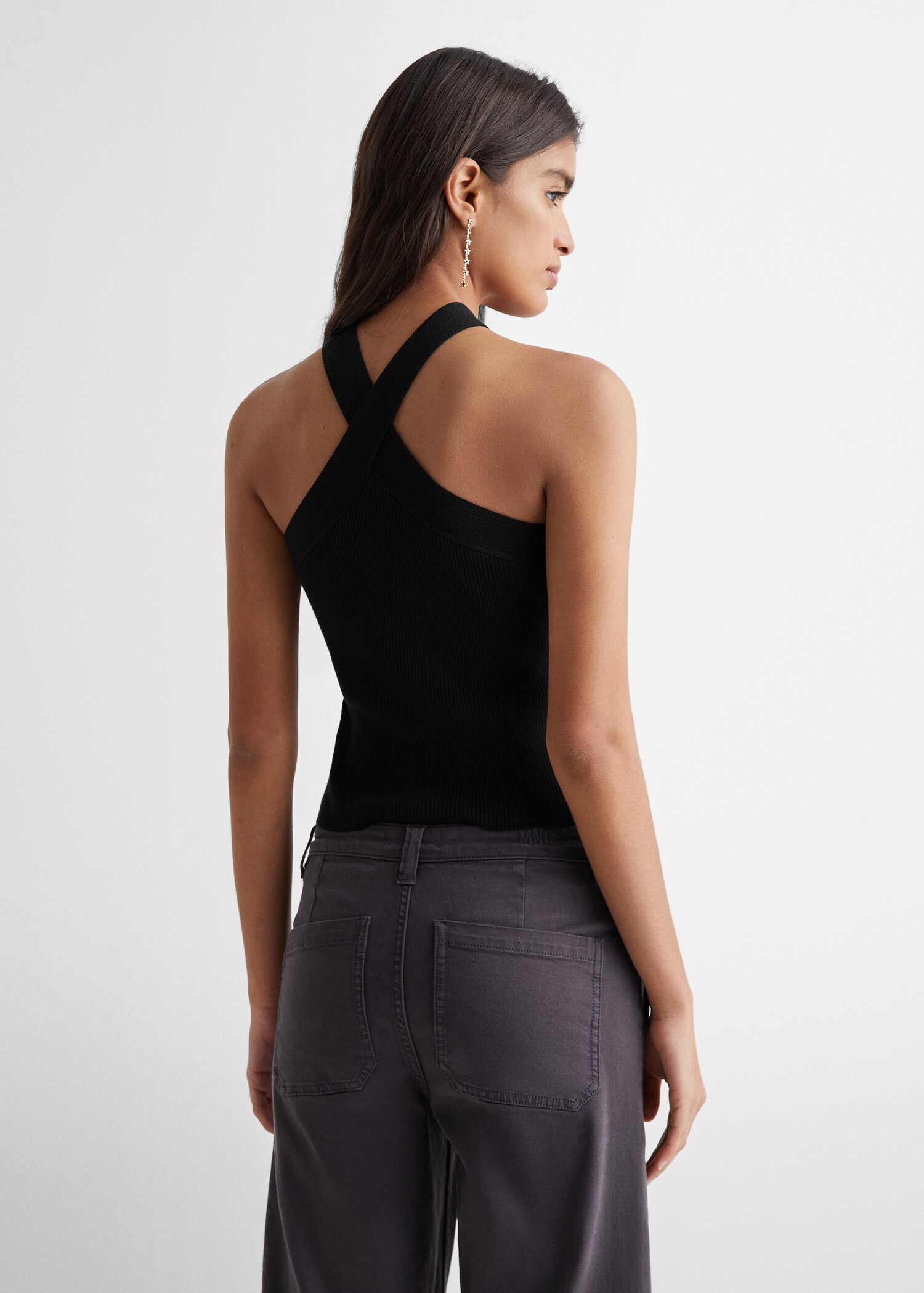Knitted wrap top - Reverse of the article