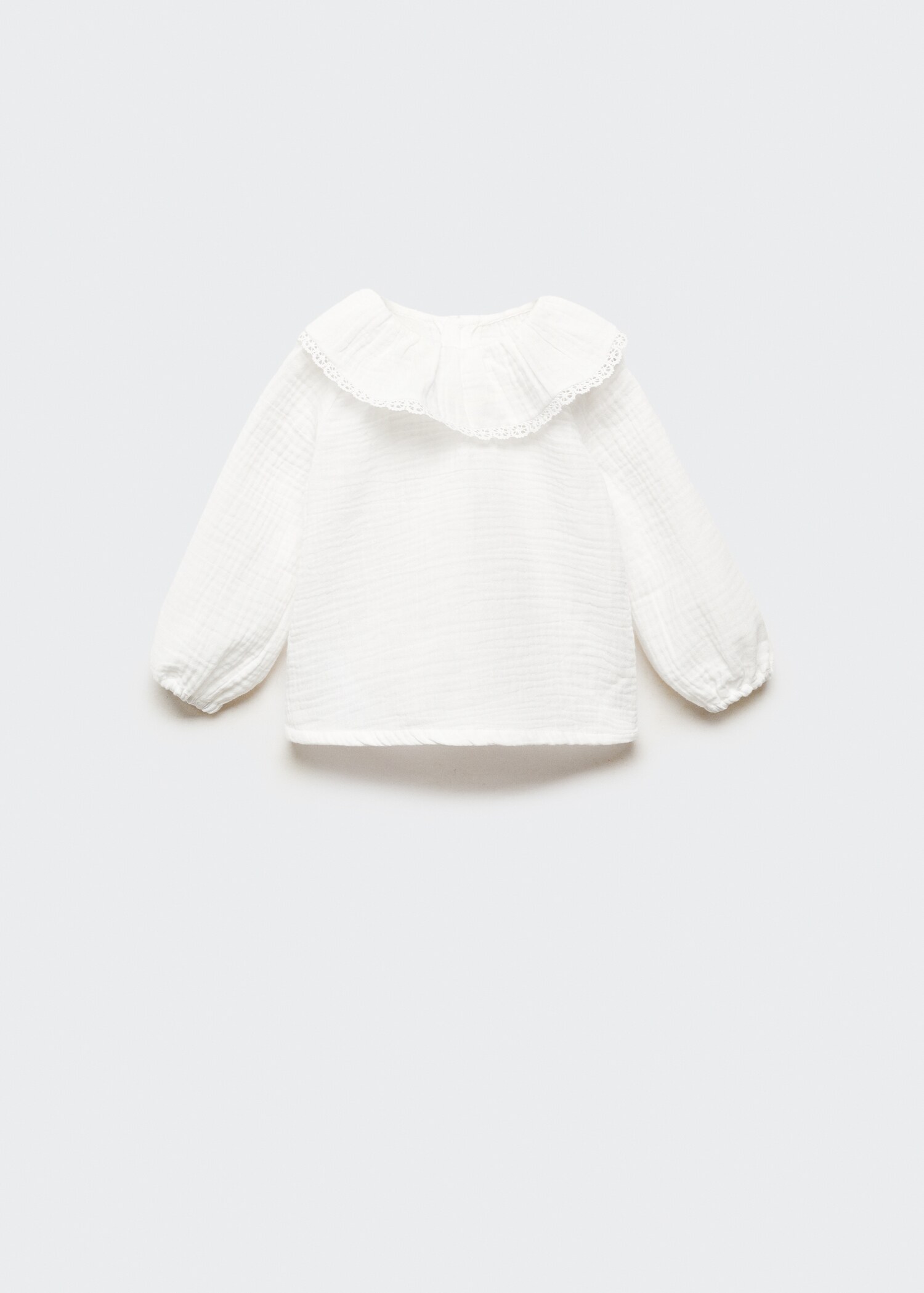 Textured cotton blouse - Article without model