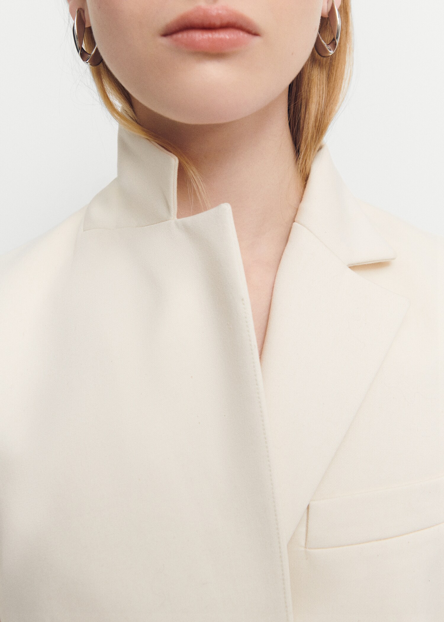 Belt structured blazer - Details of the article 6