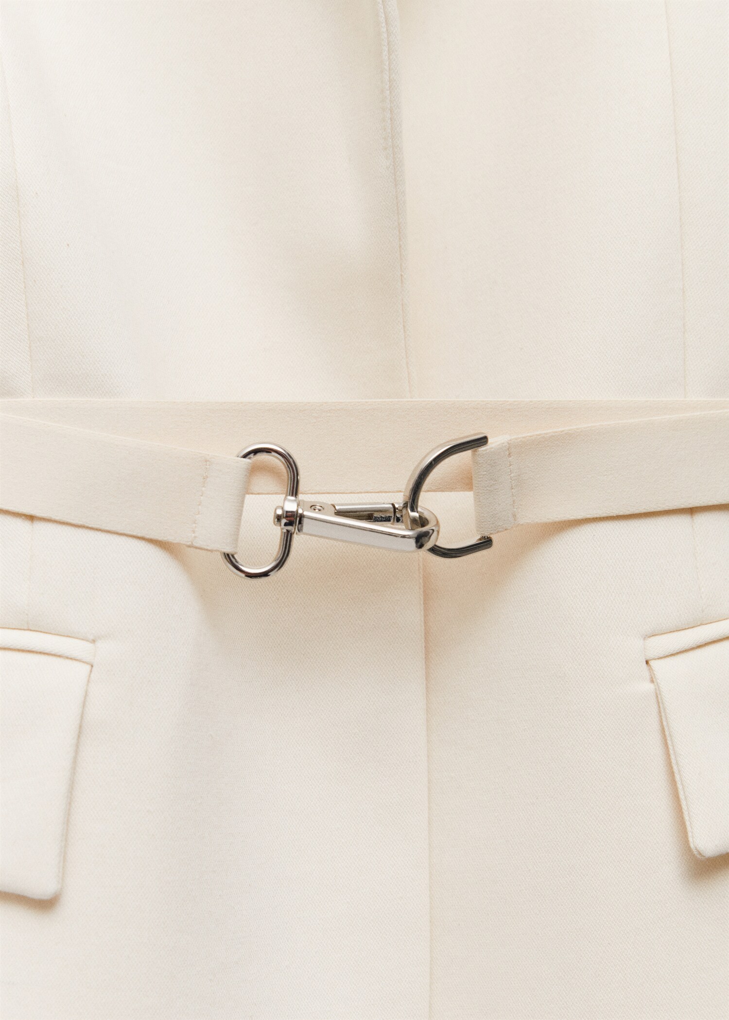 Belt structured blazer - Details of the article 8