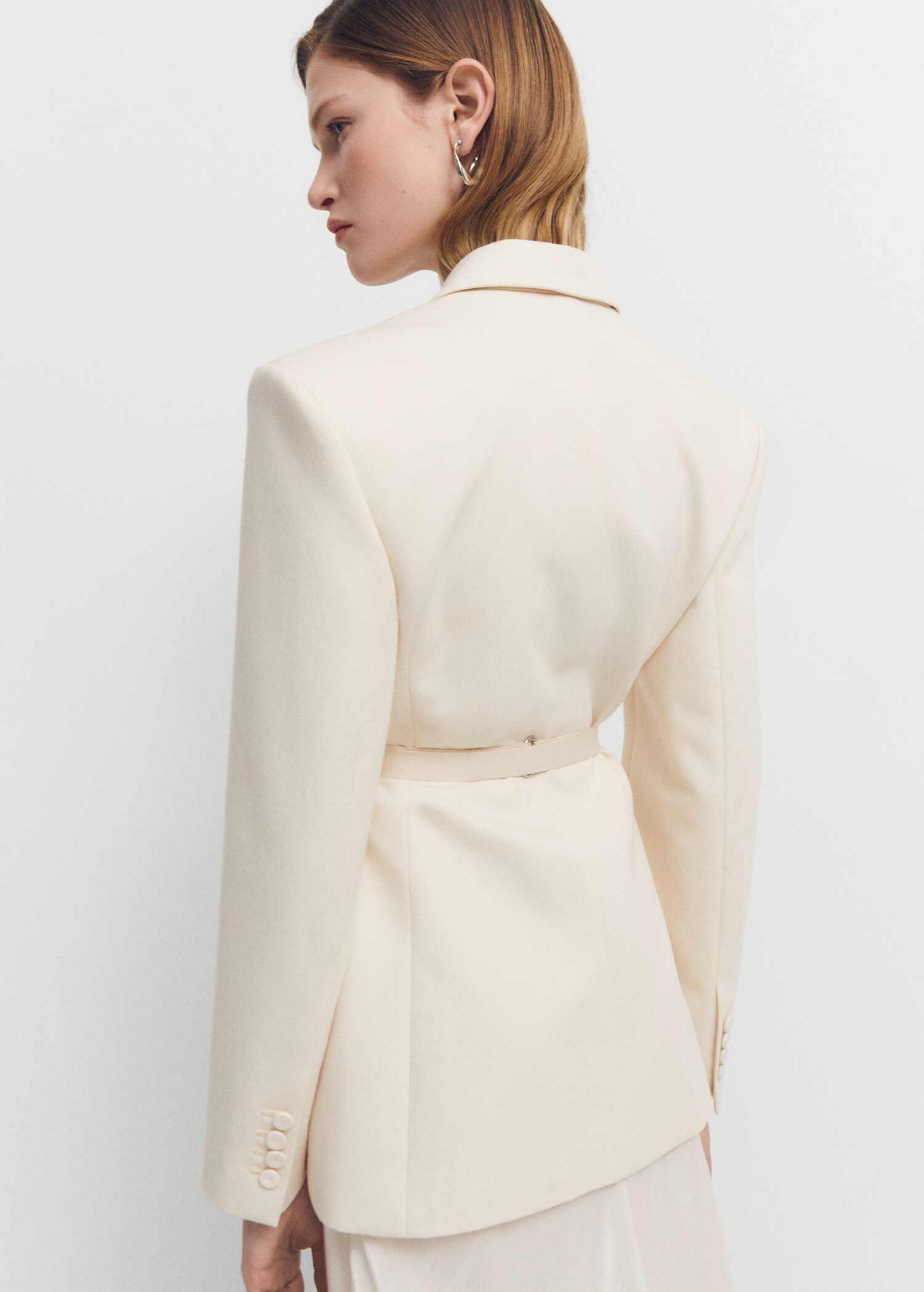 Belt structured blazer - Reverse of the article