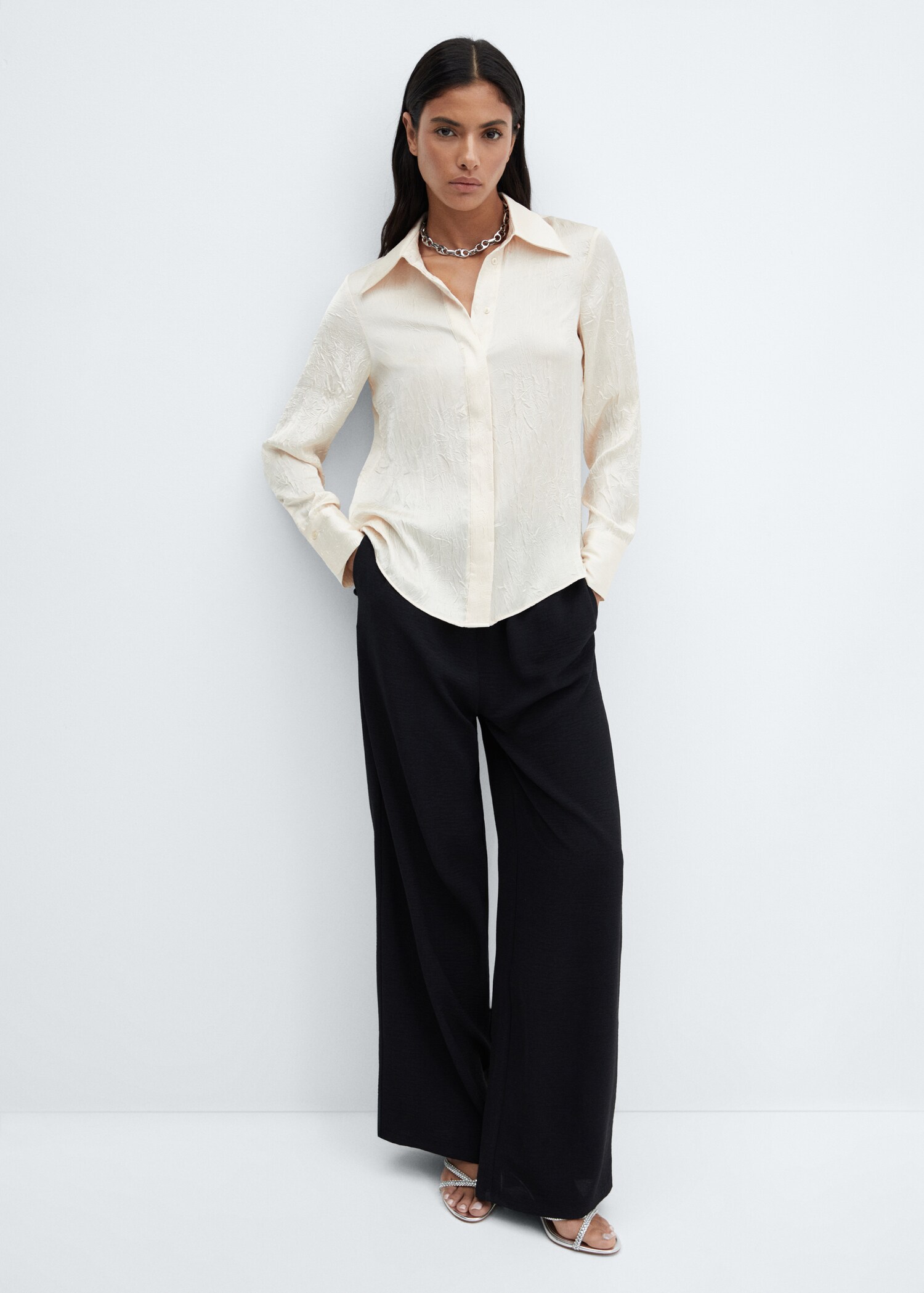 Wideleg-Hose mit Stretchbund - Detail des Artikels 2