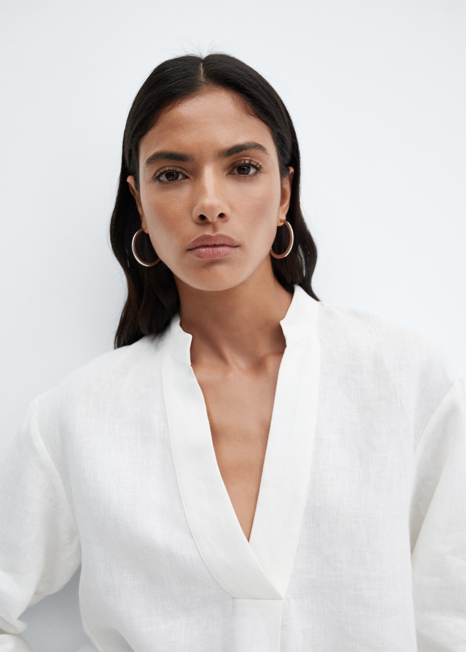 100% linen blouse - Details of the article 1