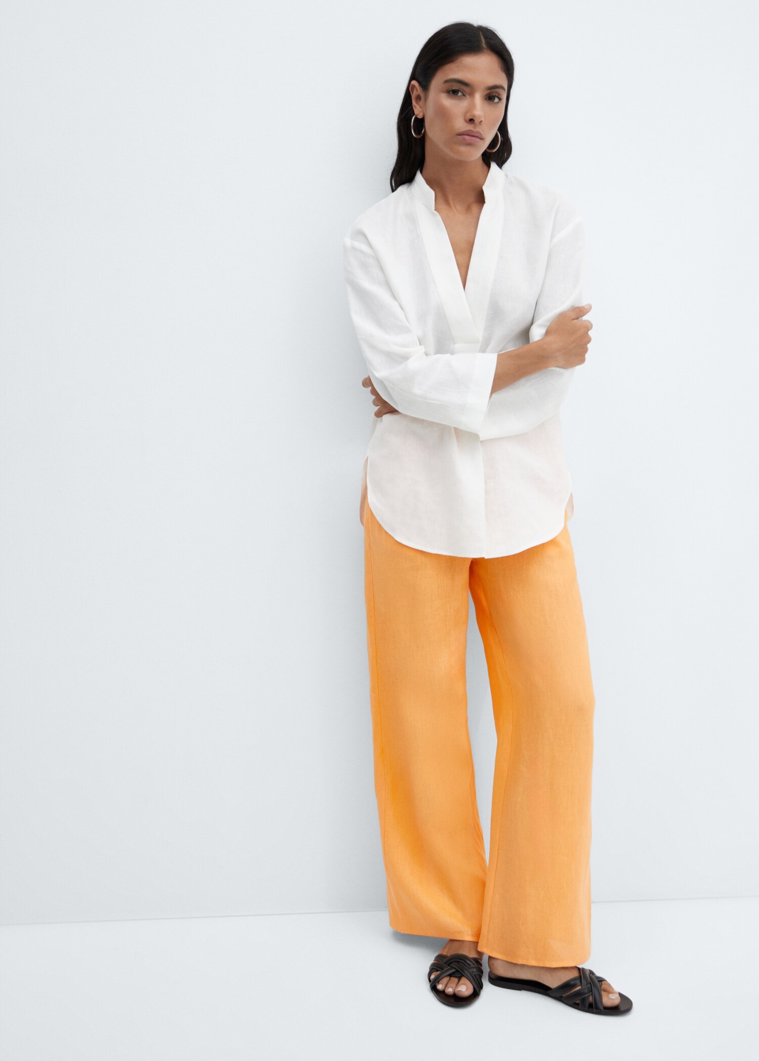 100% linen blouse - Details of the article 2