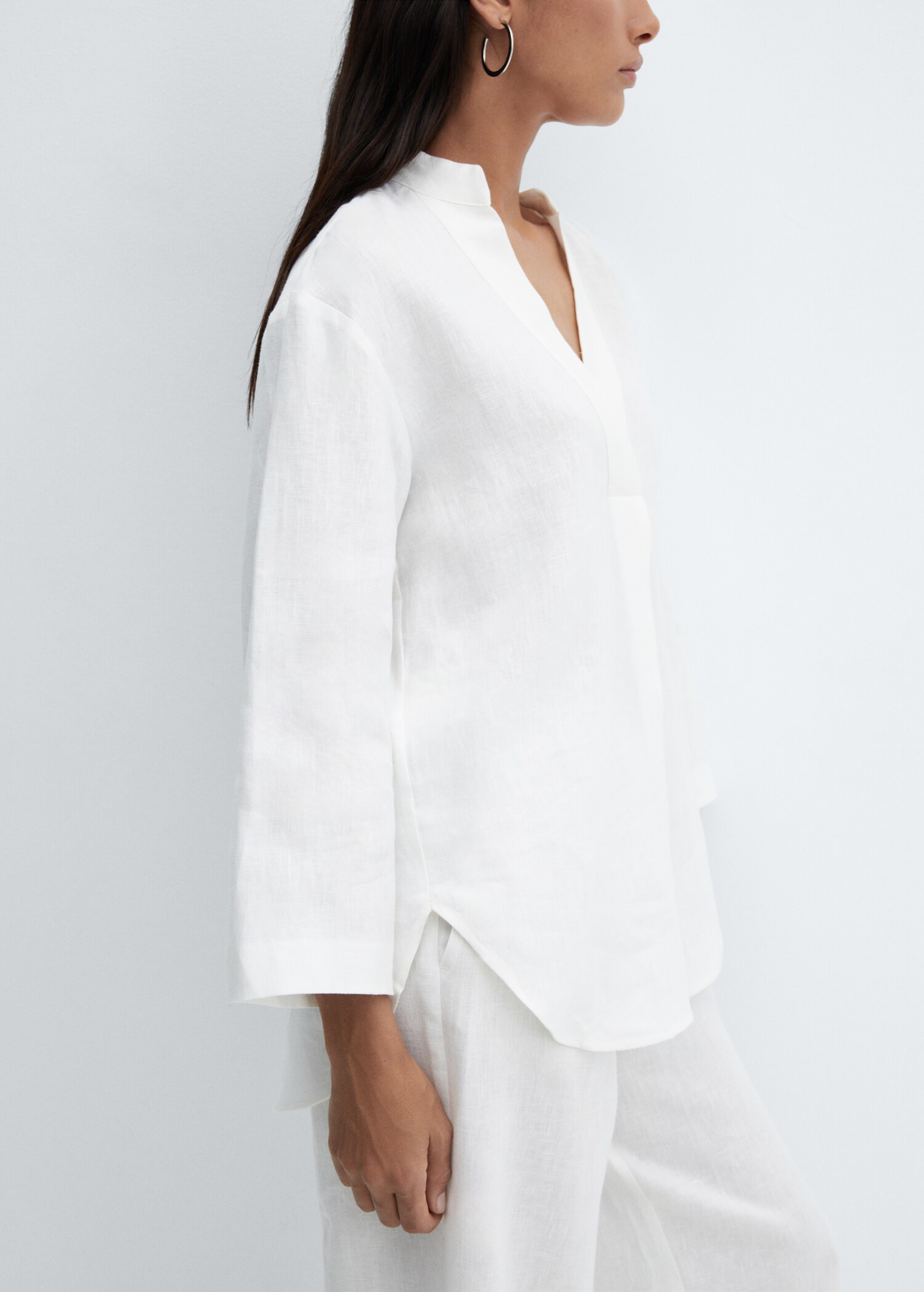 100% linen blouse - Details of the article 6