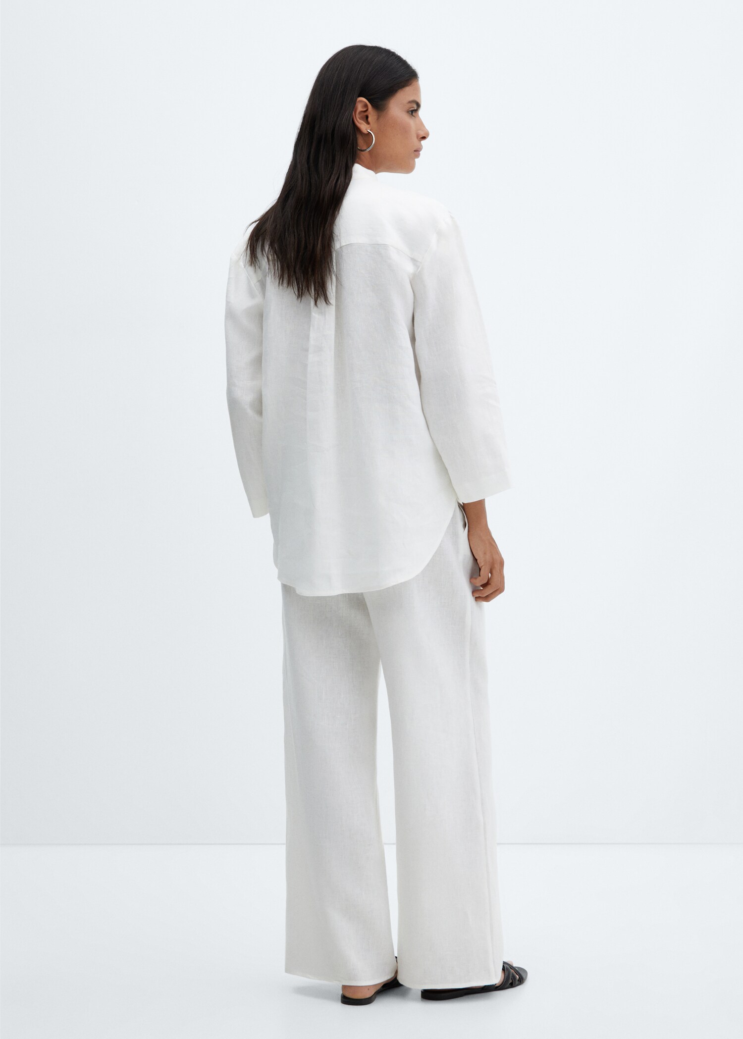 100% linen blouse - Reverse of the article