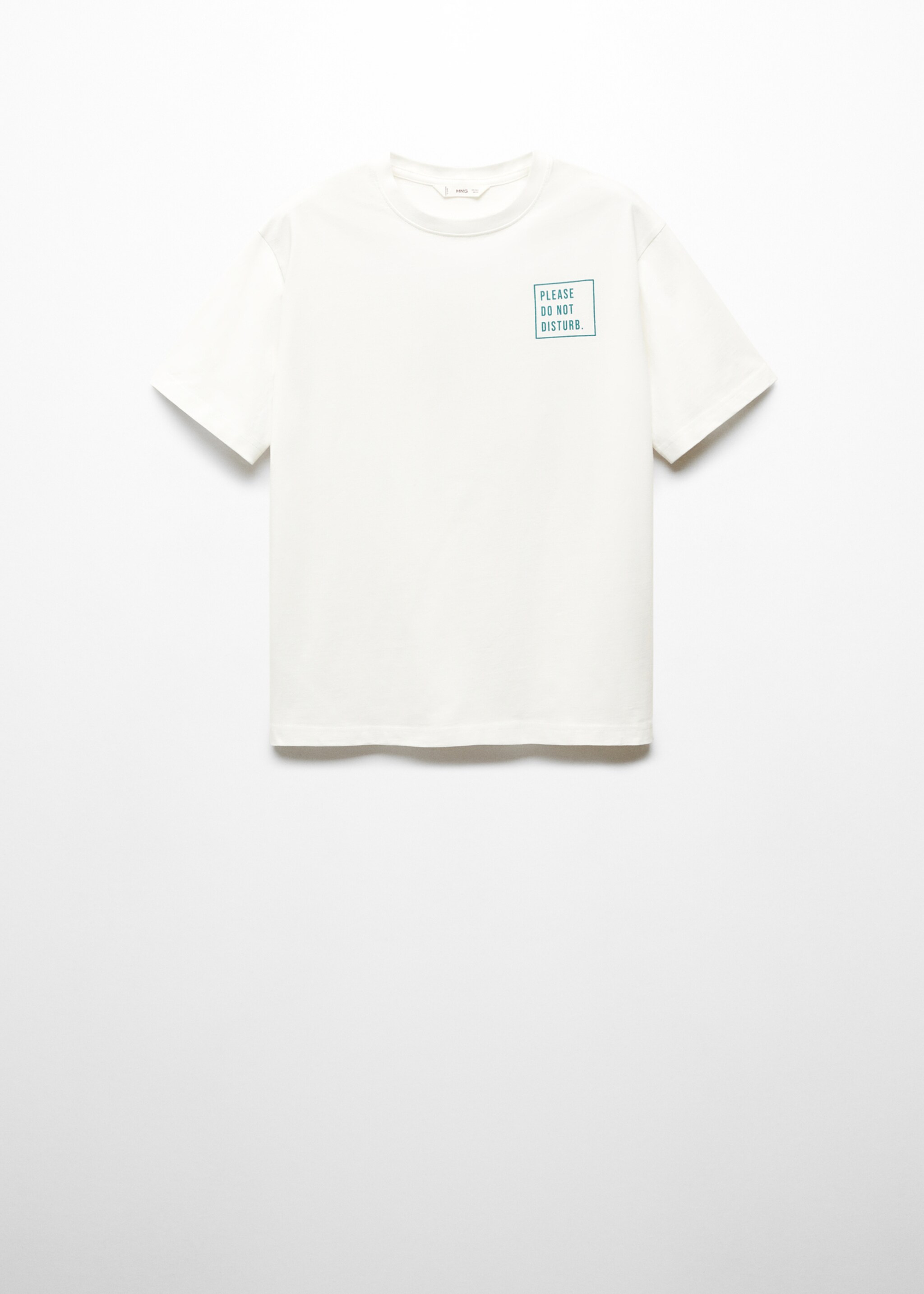 Message cotton T-shirt - Article without model, Off White. Ref: 67074784-00.