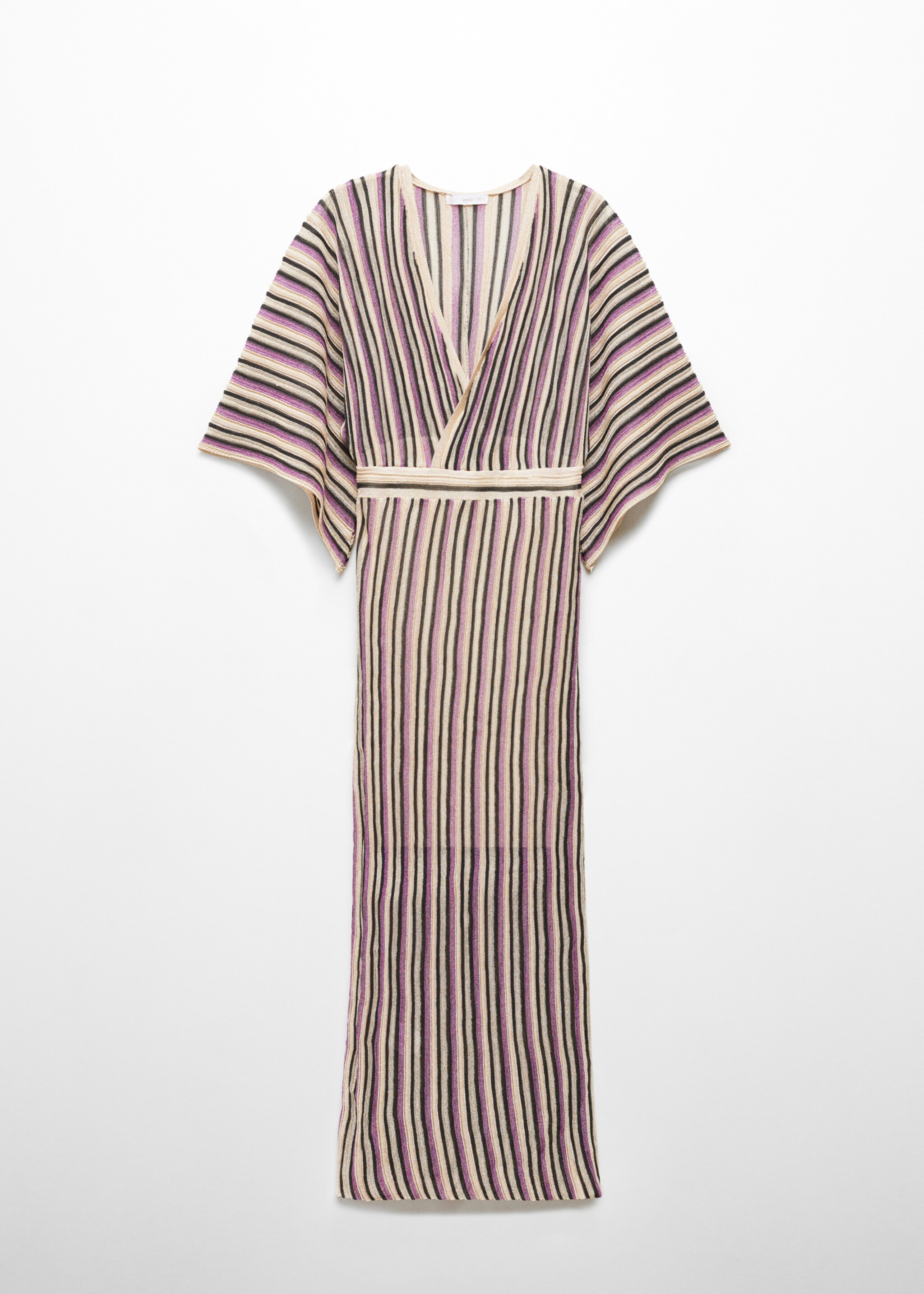 Lurex dress with crossed neckline - Article without model