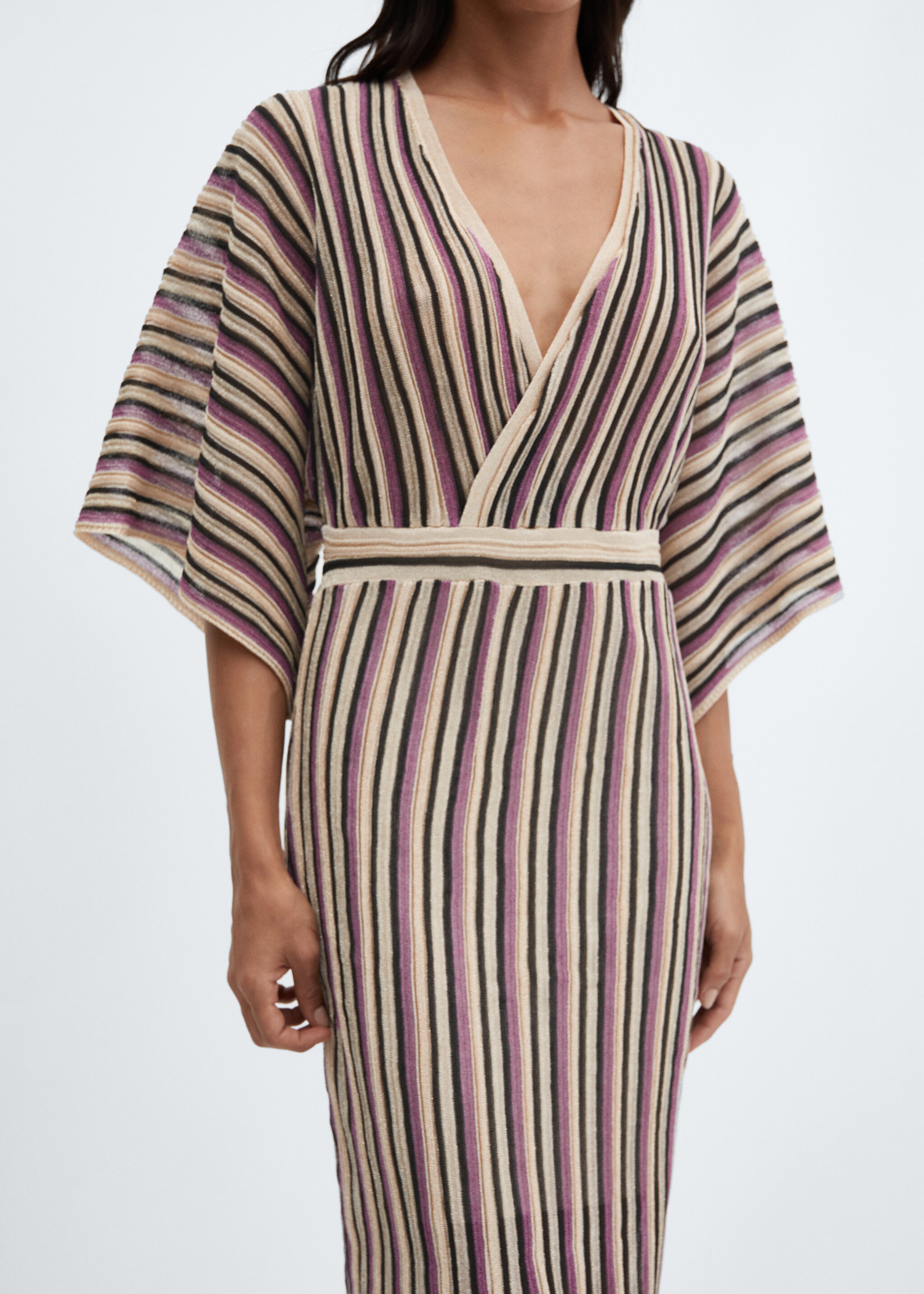 Lurex dress with crossed neckline - Details of the article 6