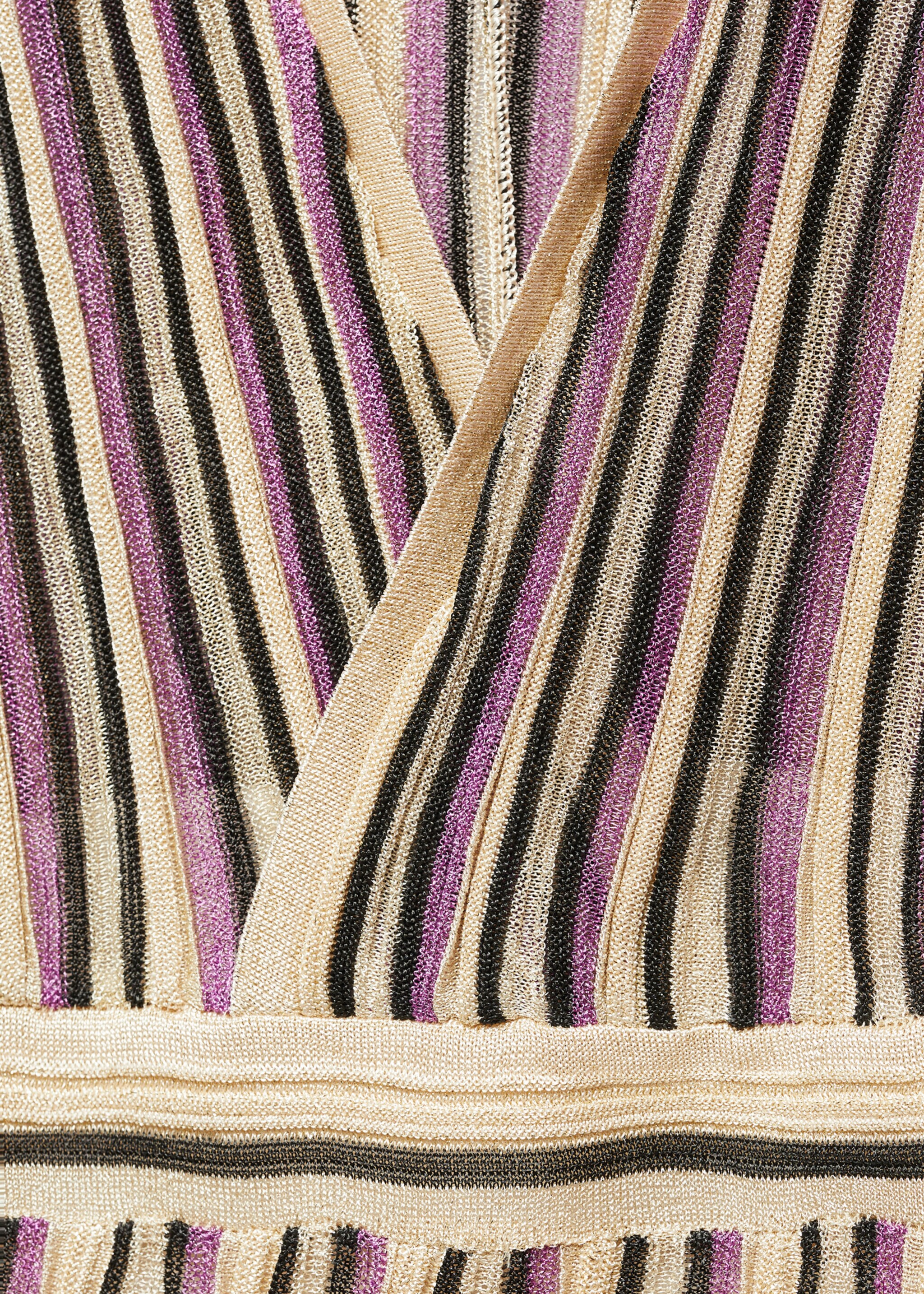 Lurex dress with crossed neckline - Details of the article 8