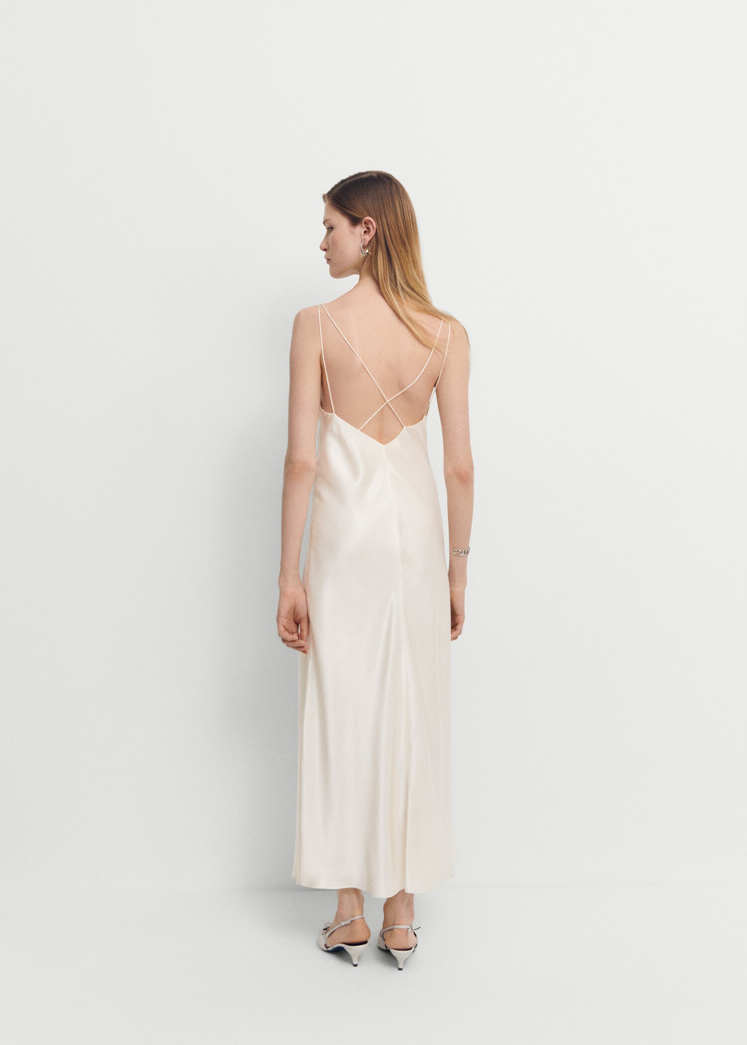 Silk lingerie dress - Reverse of the article