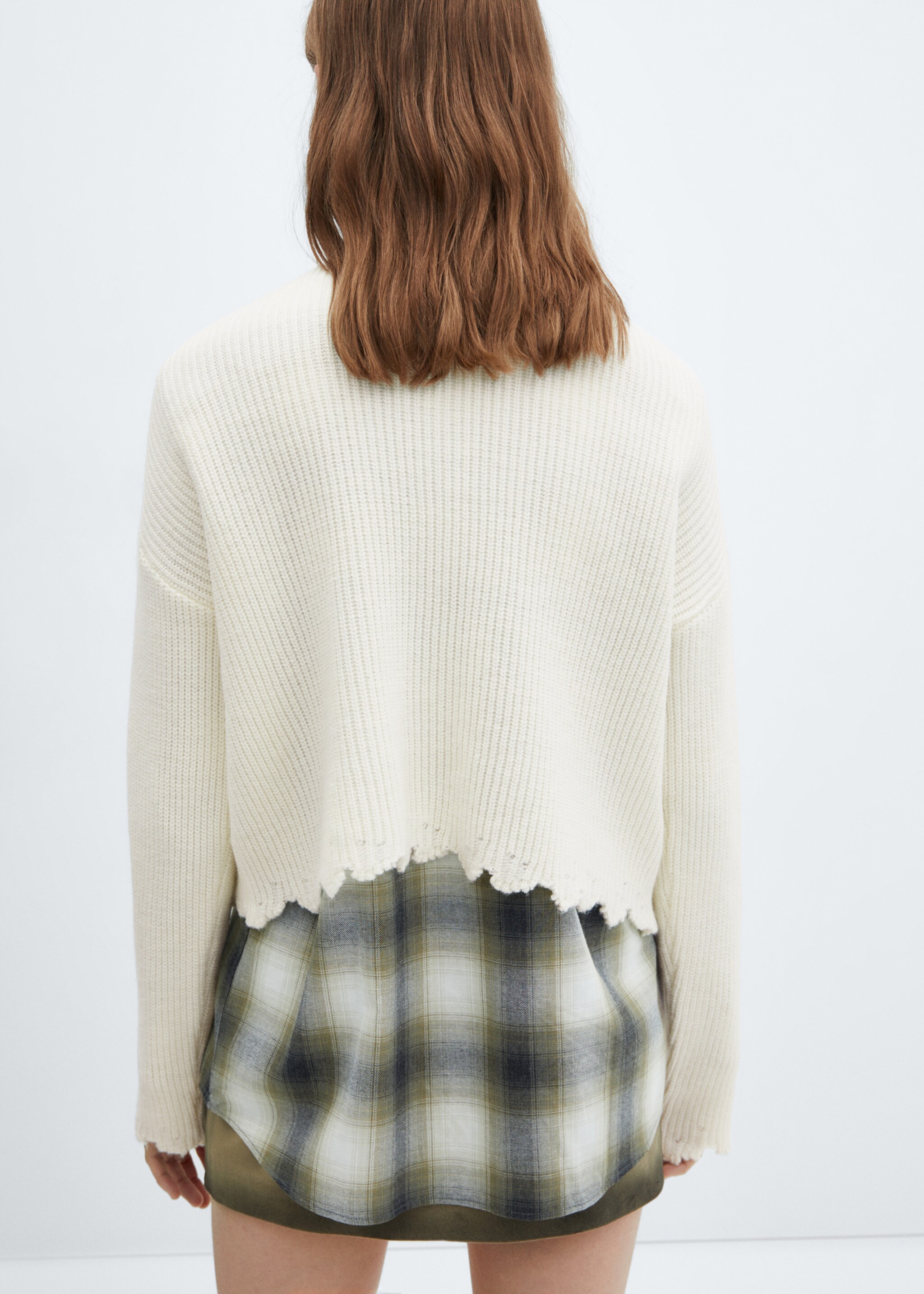 Pull-over maille col rond - Verso de l’article