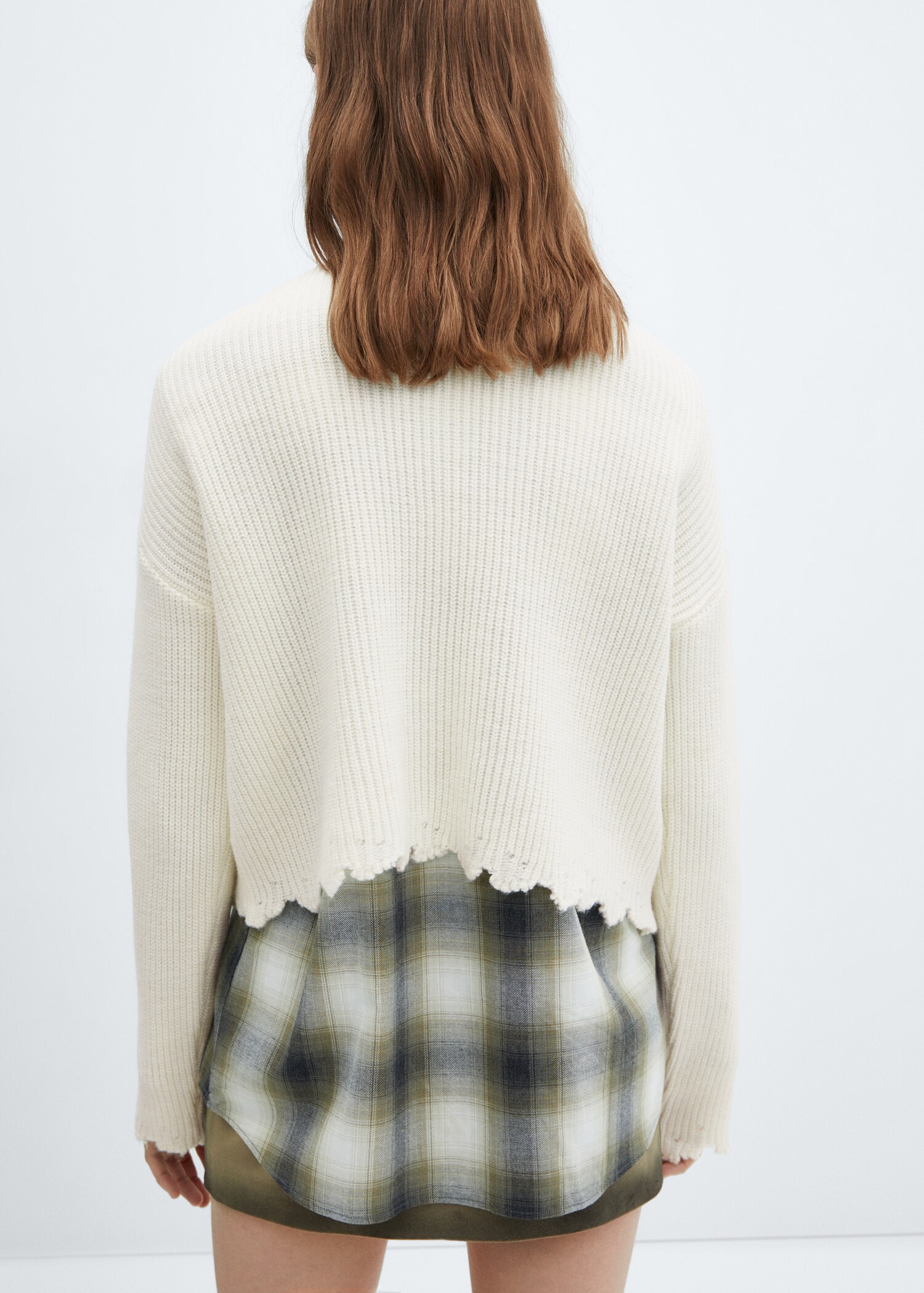 Pull-over maille col rond - Verso de l’article