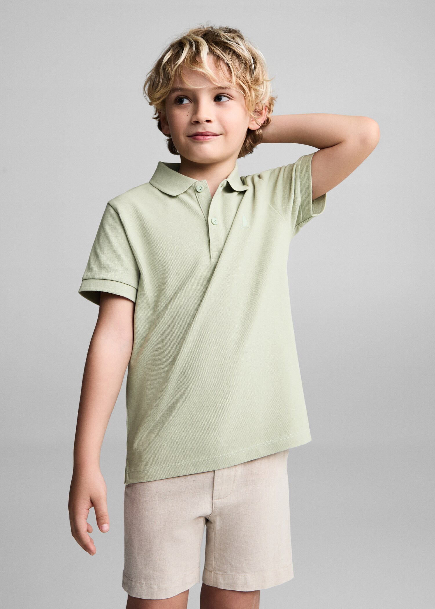 100% katoenen poloshirt - Middenvlak