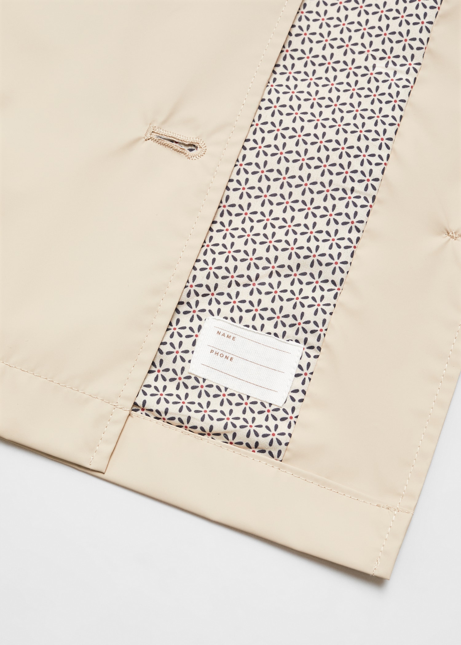 Vattenavvisande trenchcoat med huva - Detaljer om artikeln 8
