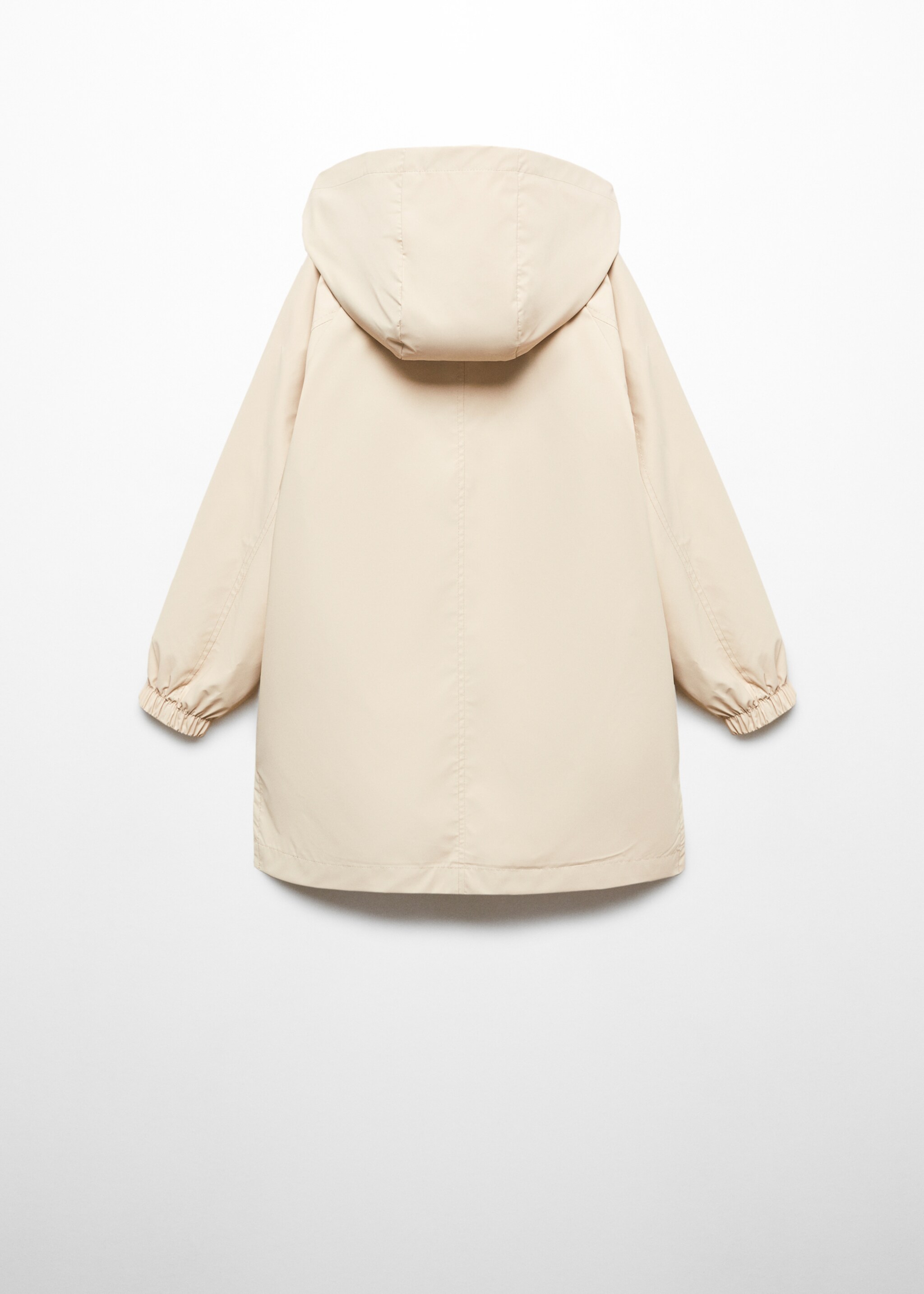 Hooded waterproof trench coat - Reverse of the article