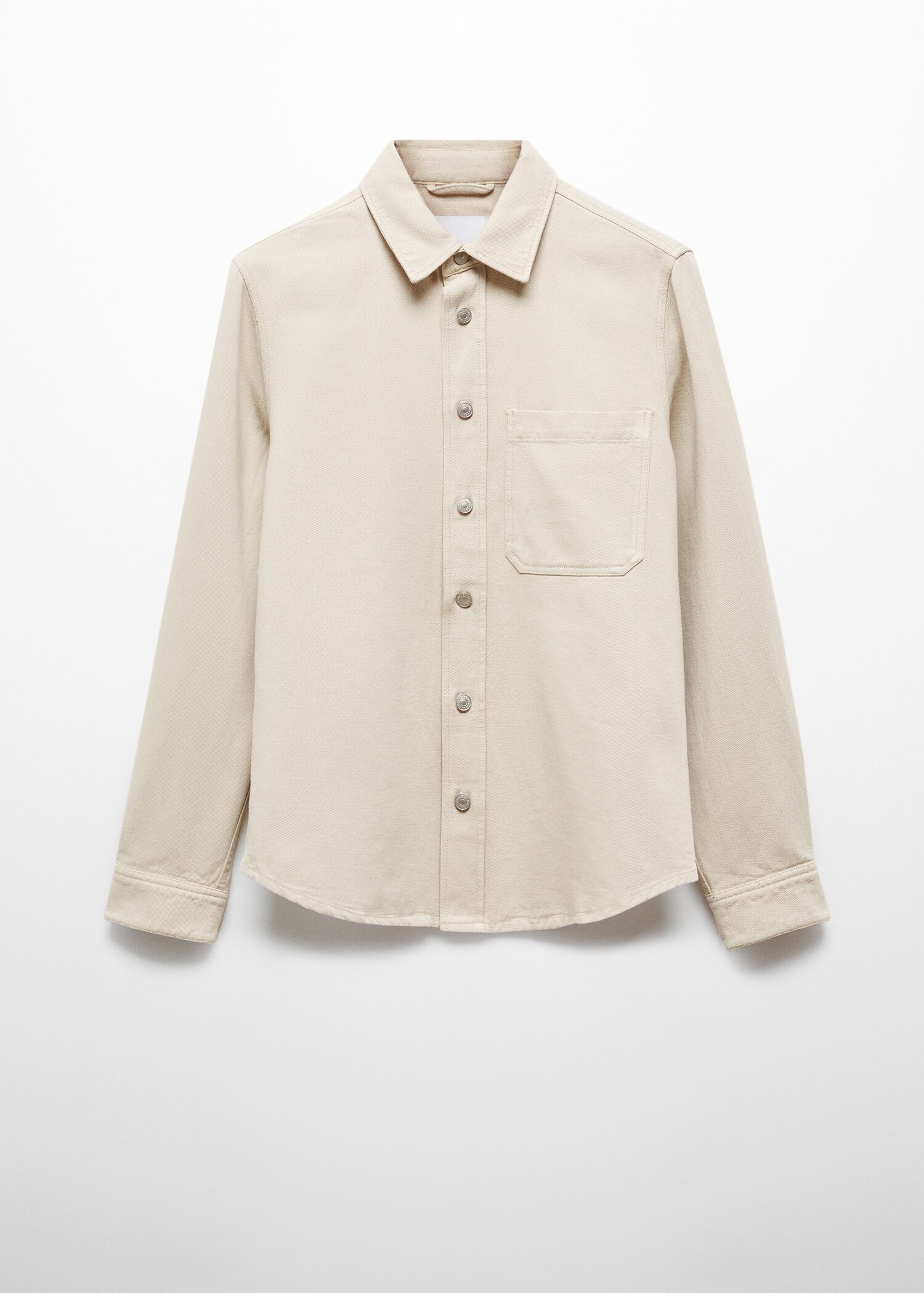 Regular-Fit-Overshirt aus Baumwolle mit Leinen - Artikel ohne Model