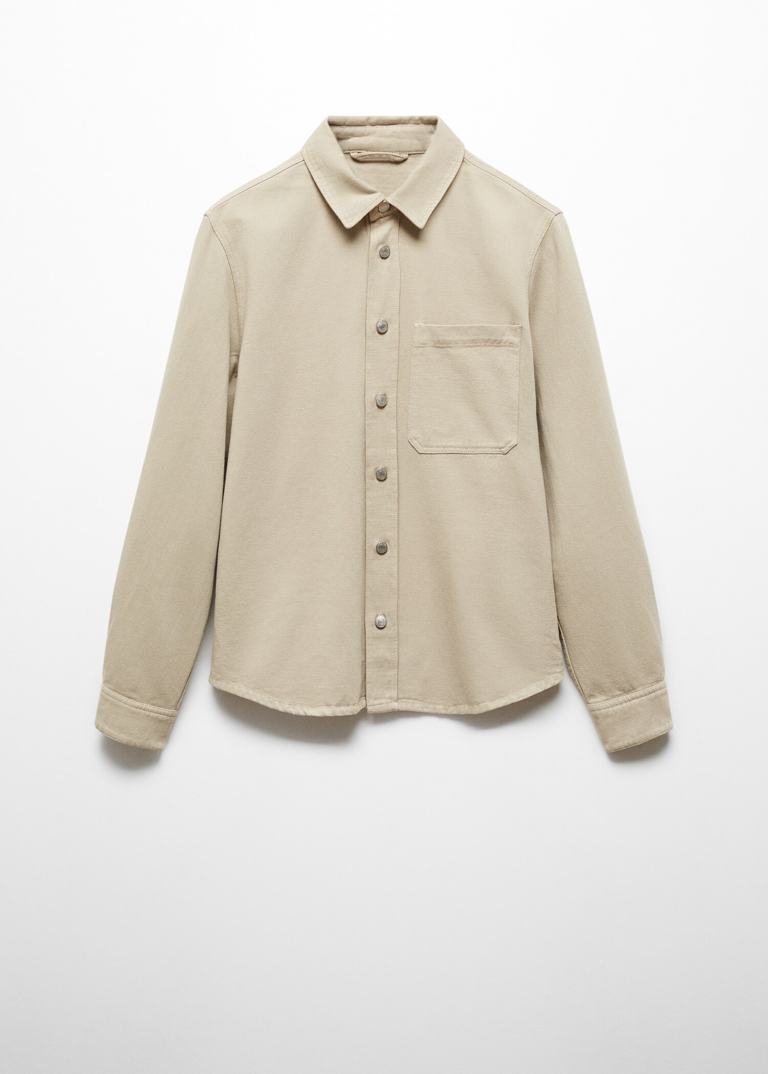 Regular-Fit-Overshirt aus Baumwolle mit Leinen - Artikel ohne Model