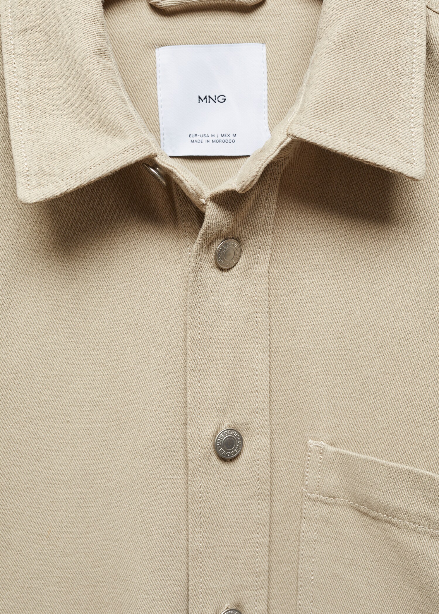 Regular-Fit-Overshirt aus Baumwolle mit Leinen - Detail des Artikels 8