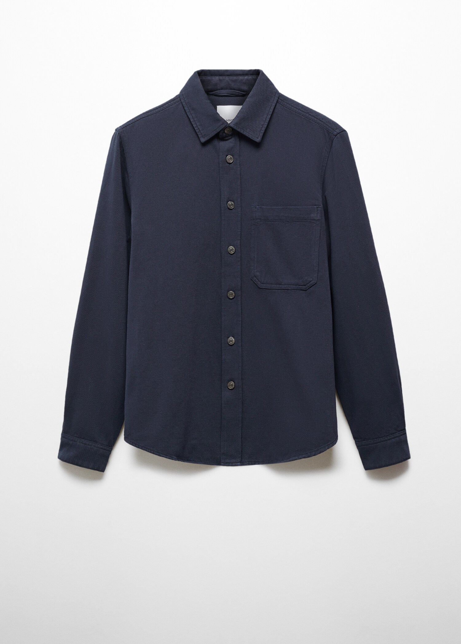 Regular-Fit-Overshirt aus Baumwolle mit Leinen - Artikel ohne Model