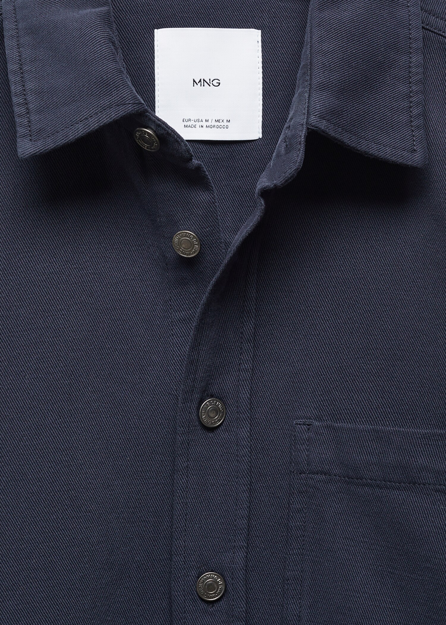 Regular-Fit-Overshirt aus Baumwolle mit Leinen - Detail des Artikels 8