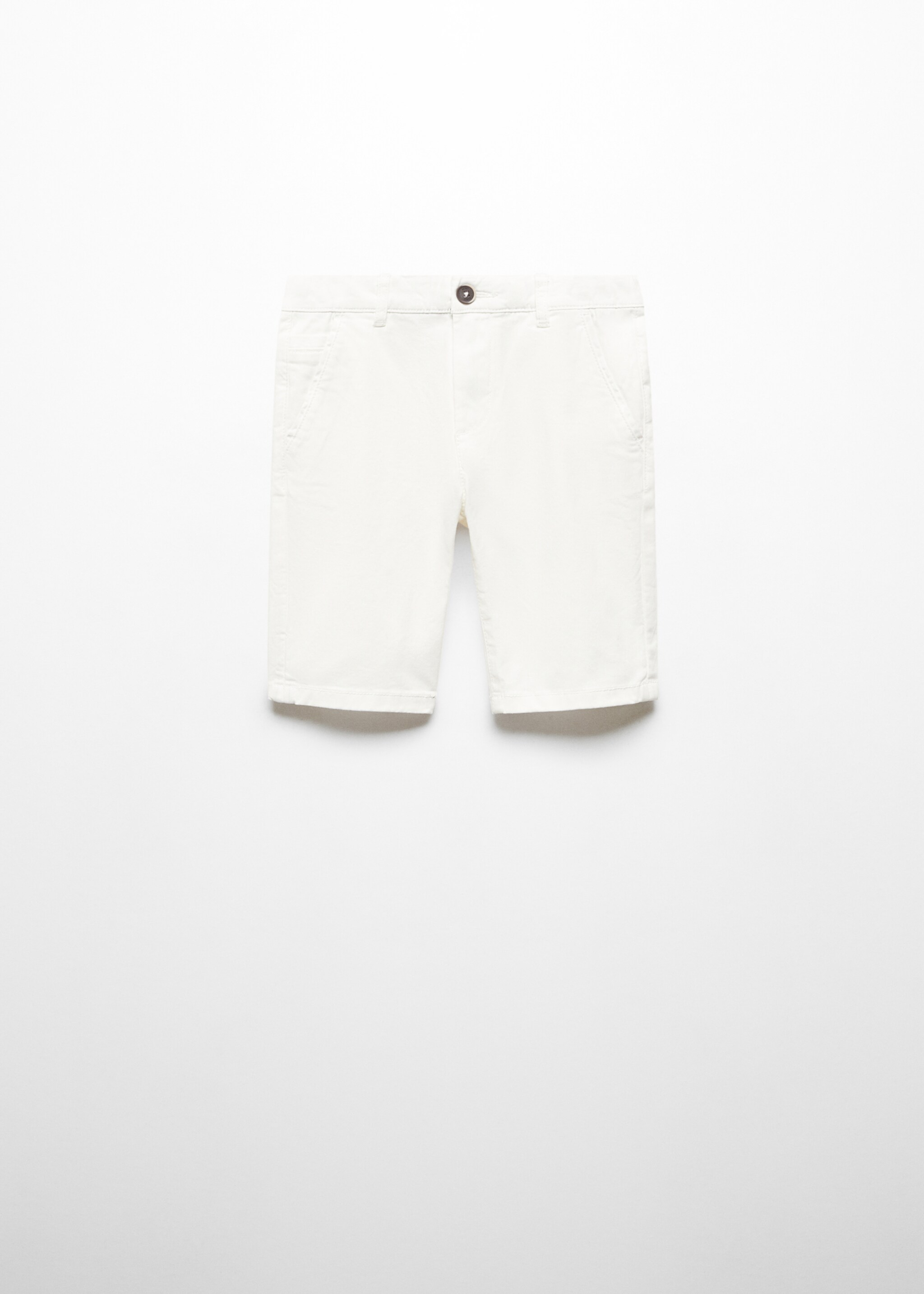 Slim-fit chino cotton bermuda shorts - Article without model