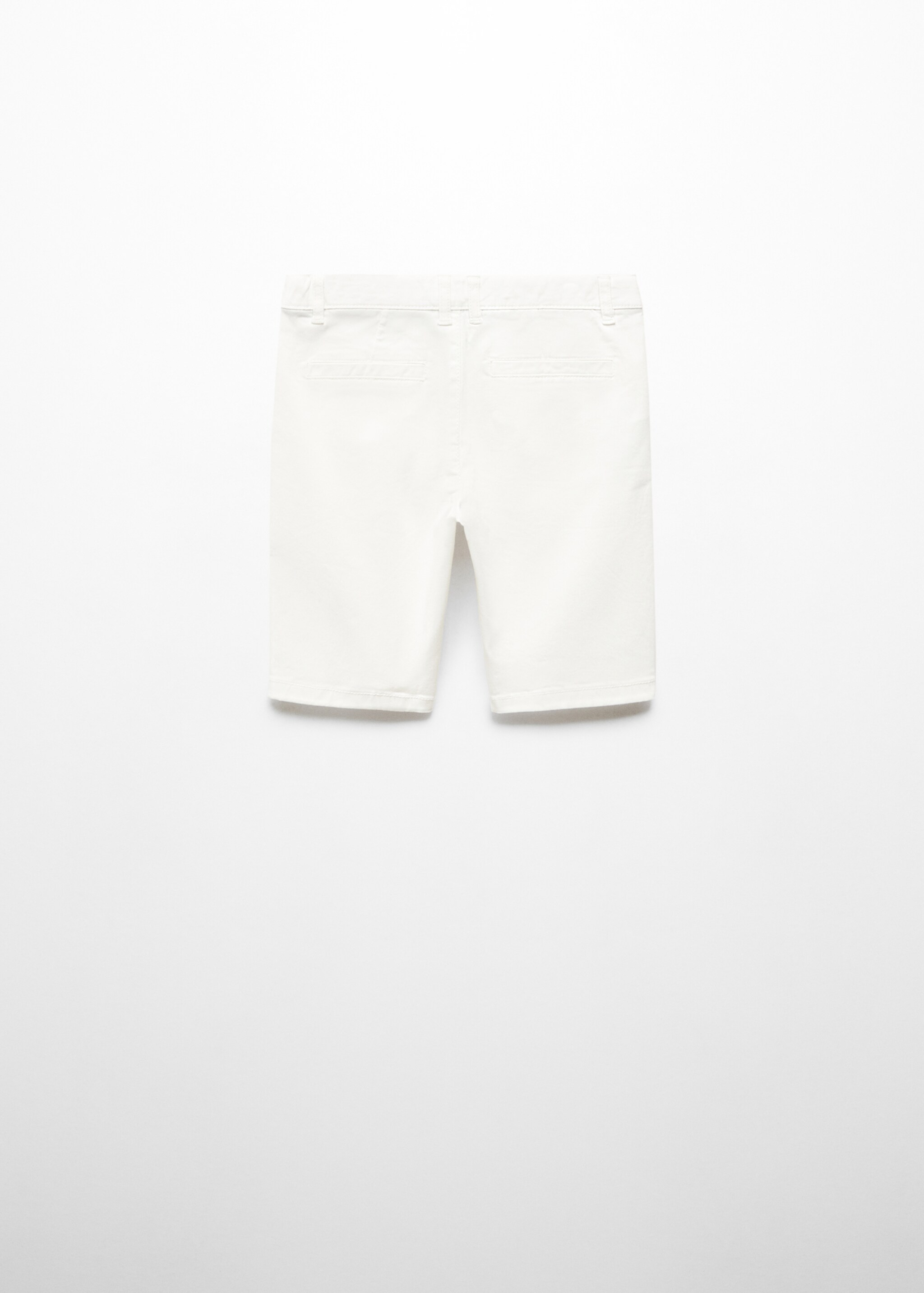 Slim-fit chino cotton bermuda shorts - Reverse of the article
