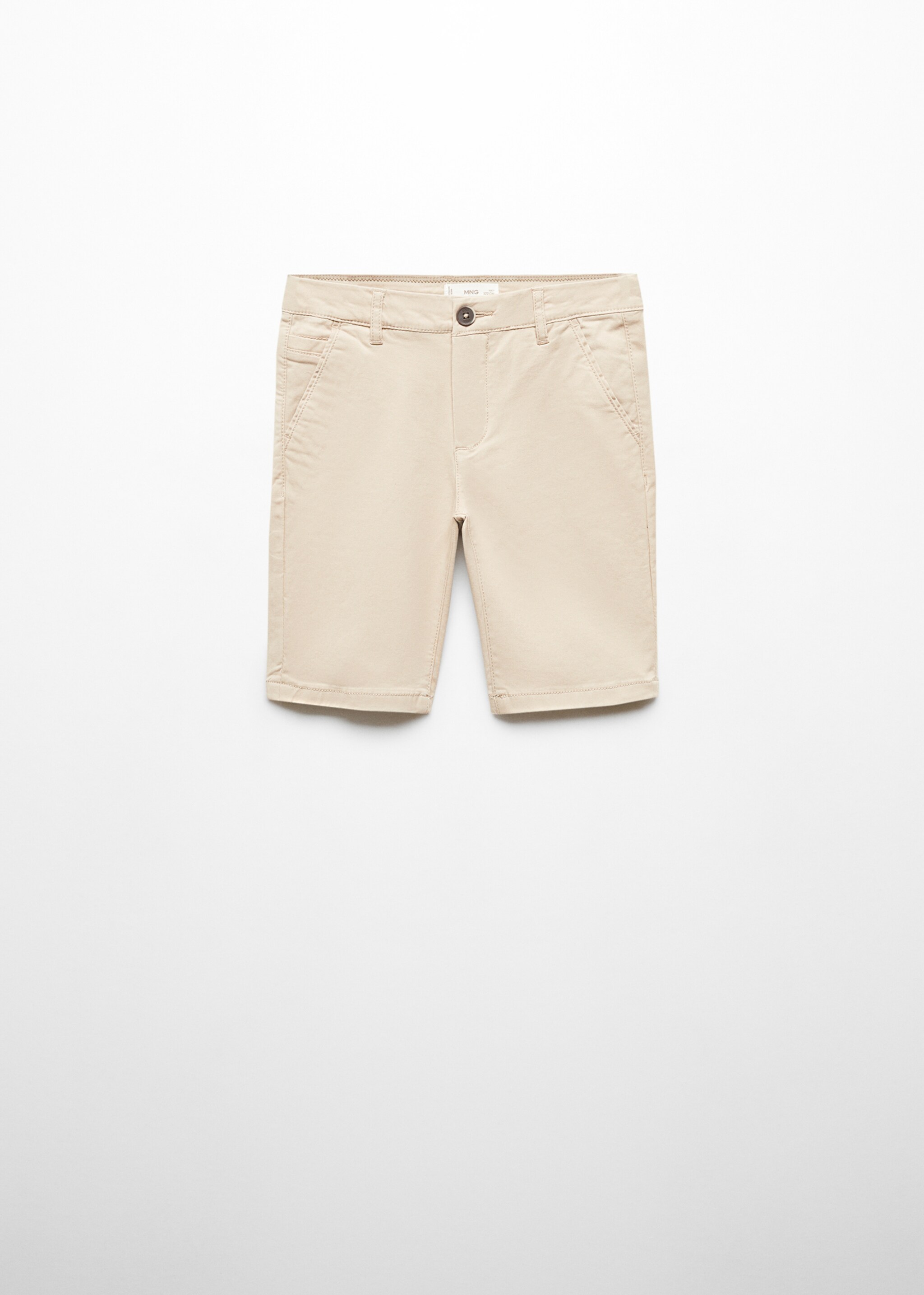 Bermuda slim-fit chino coton - Article sans modèle