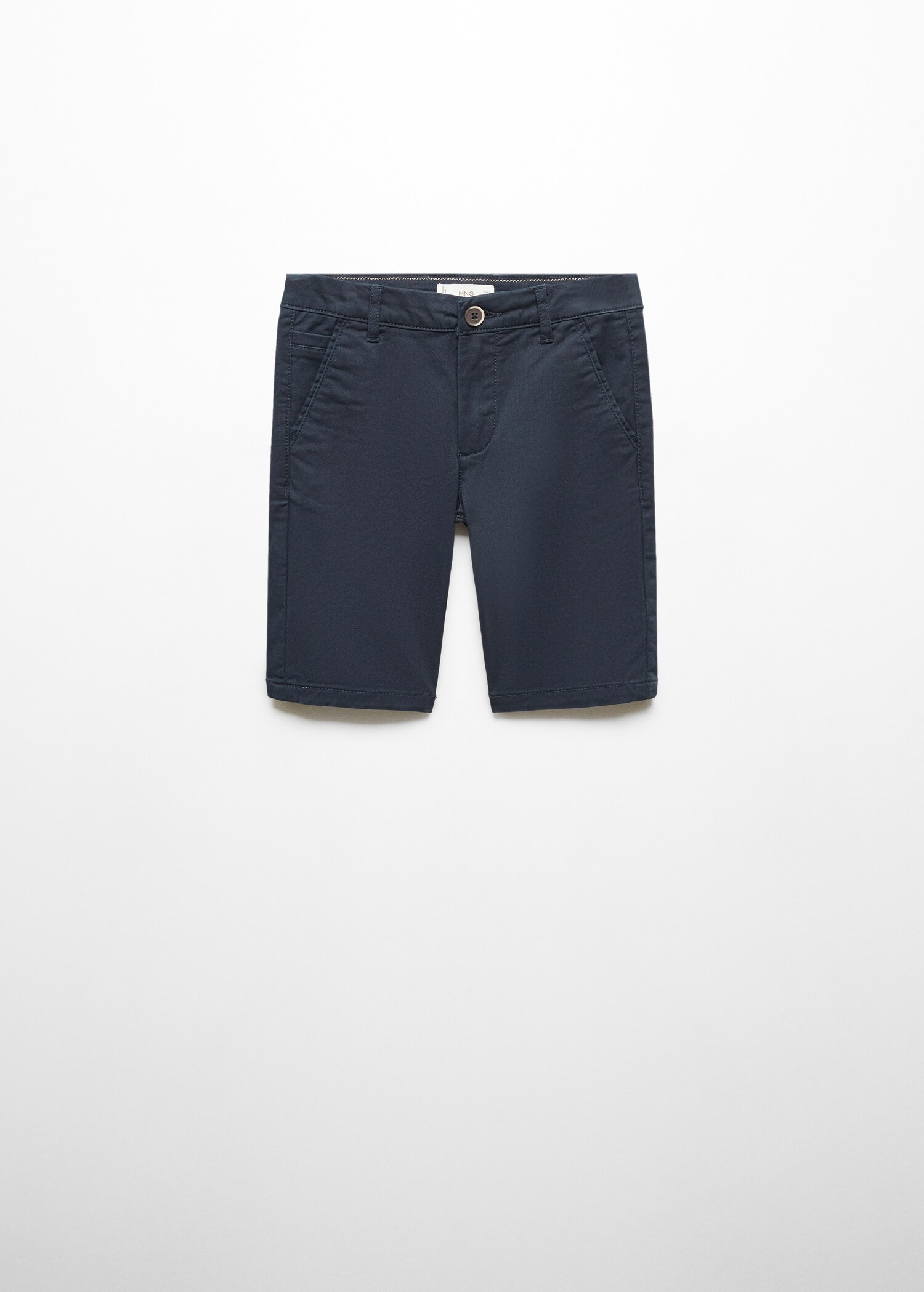 Slim-fit chino cotton bermuda shorts - Article without model