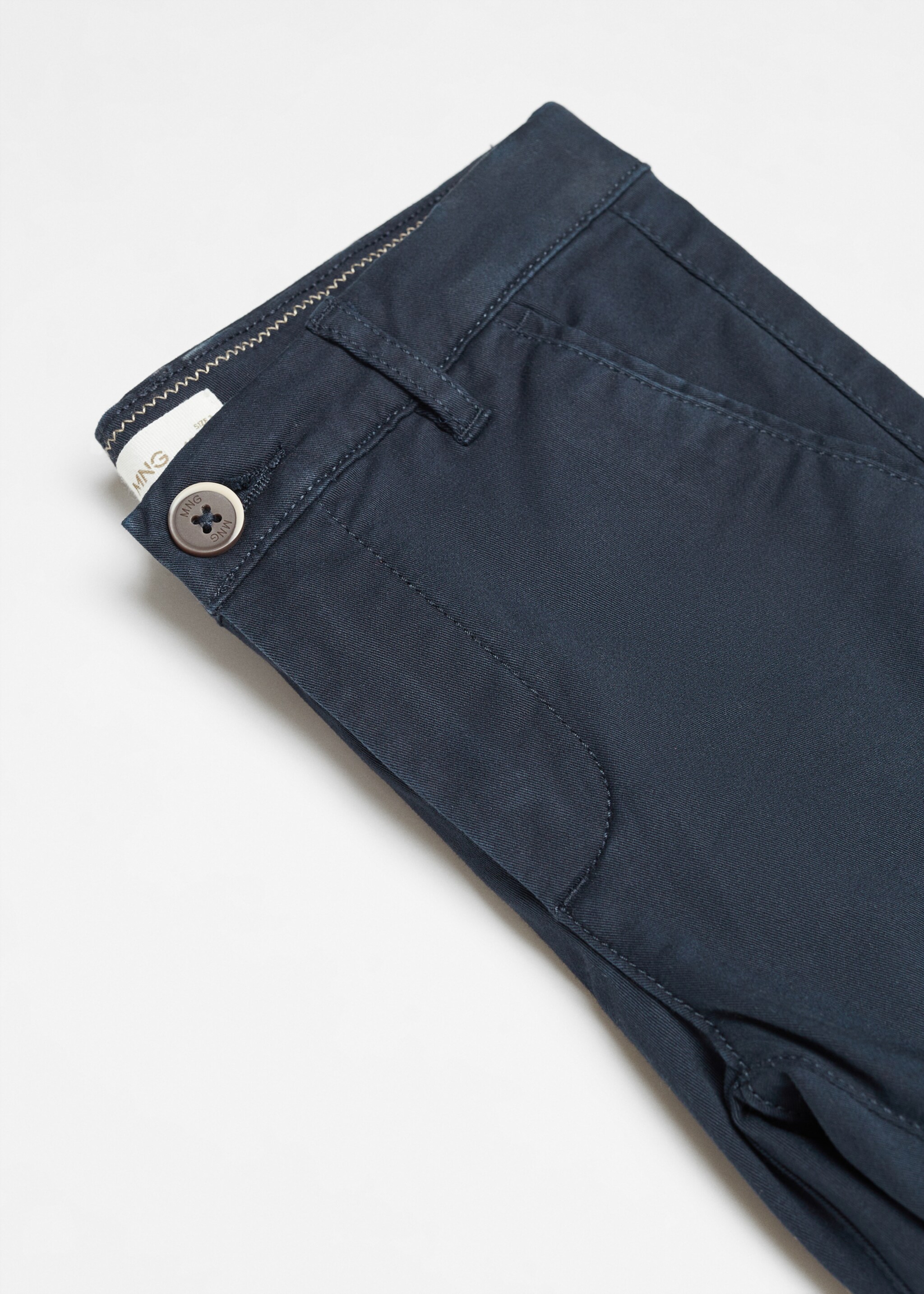 Slim-fit chino cotton bermuda shorts - Details of the article 8