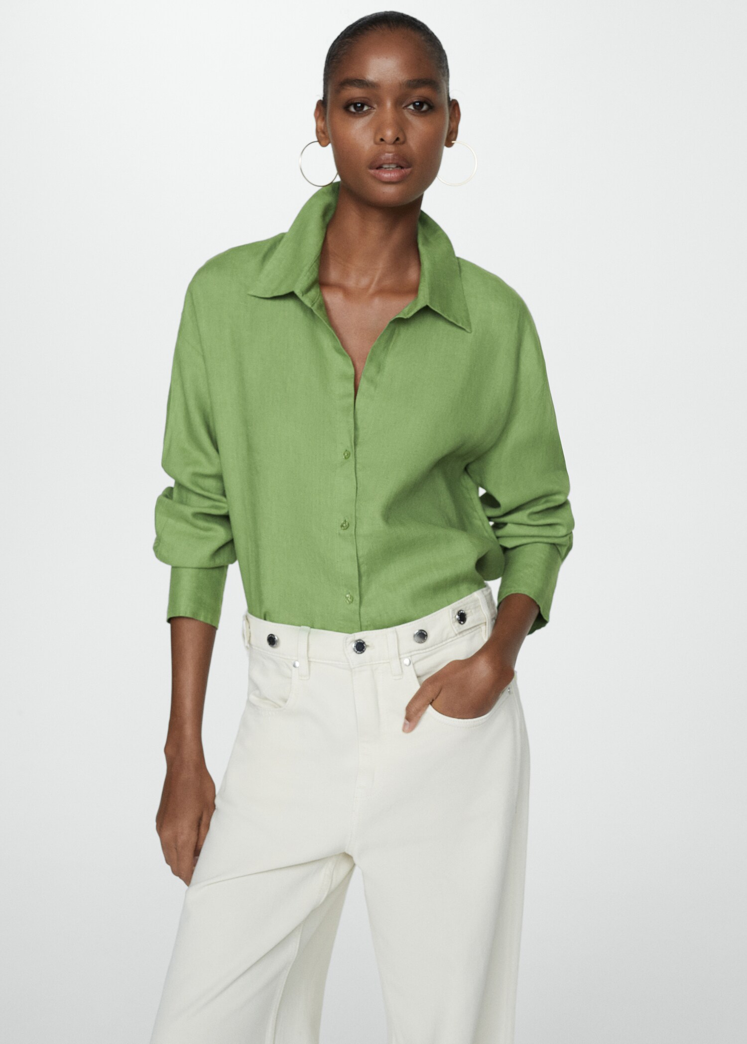 Camisa 100% lino - Plano medio
