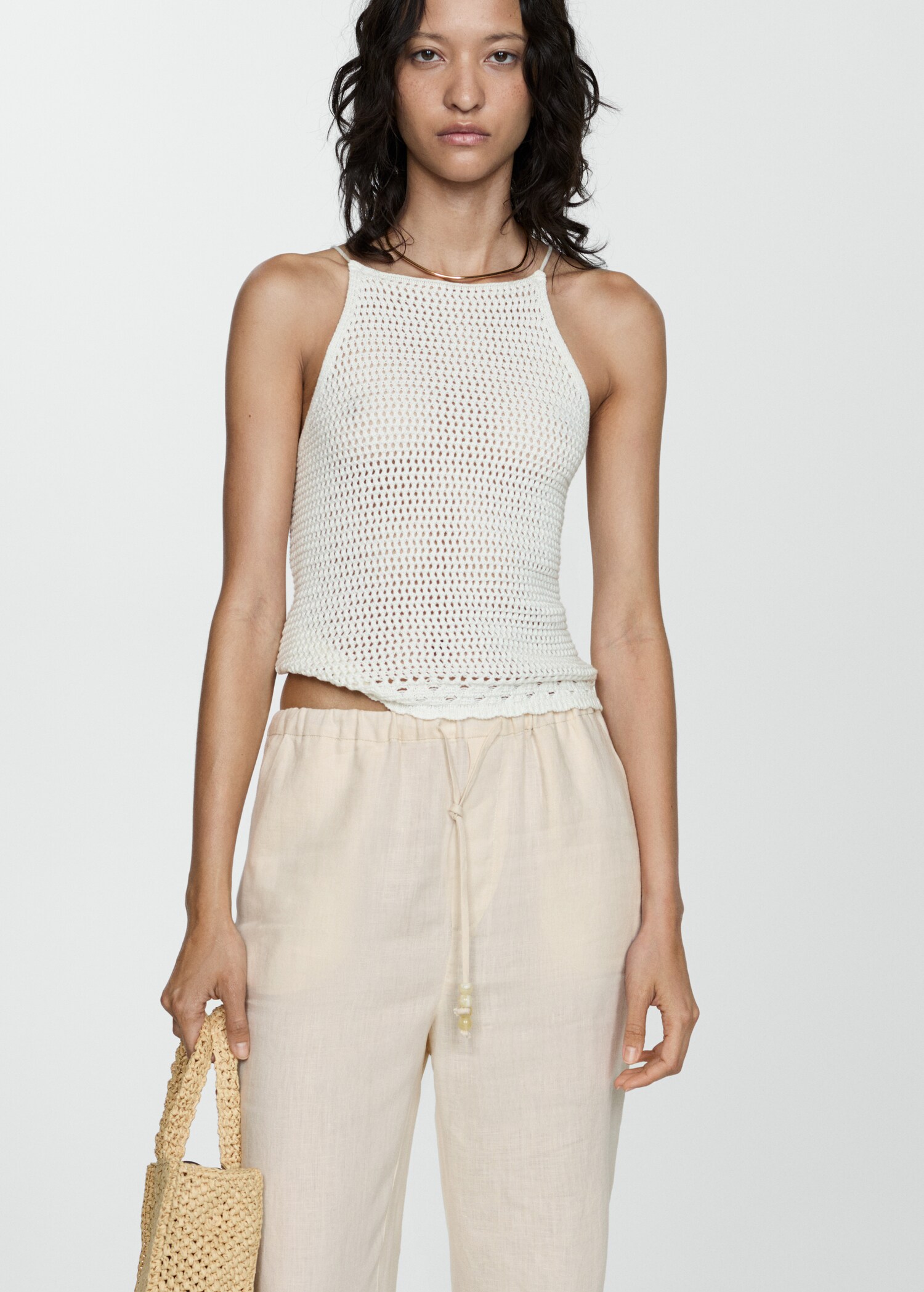 100% linen trousers - Details of the article 1