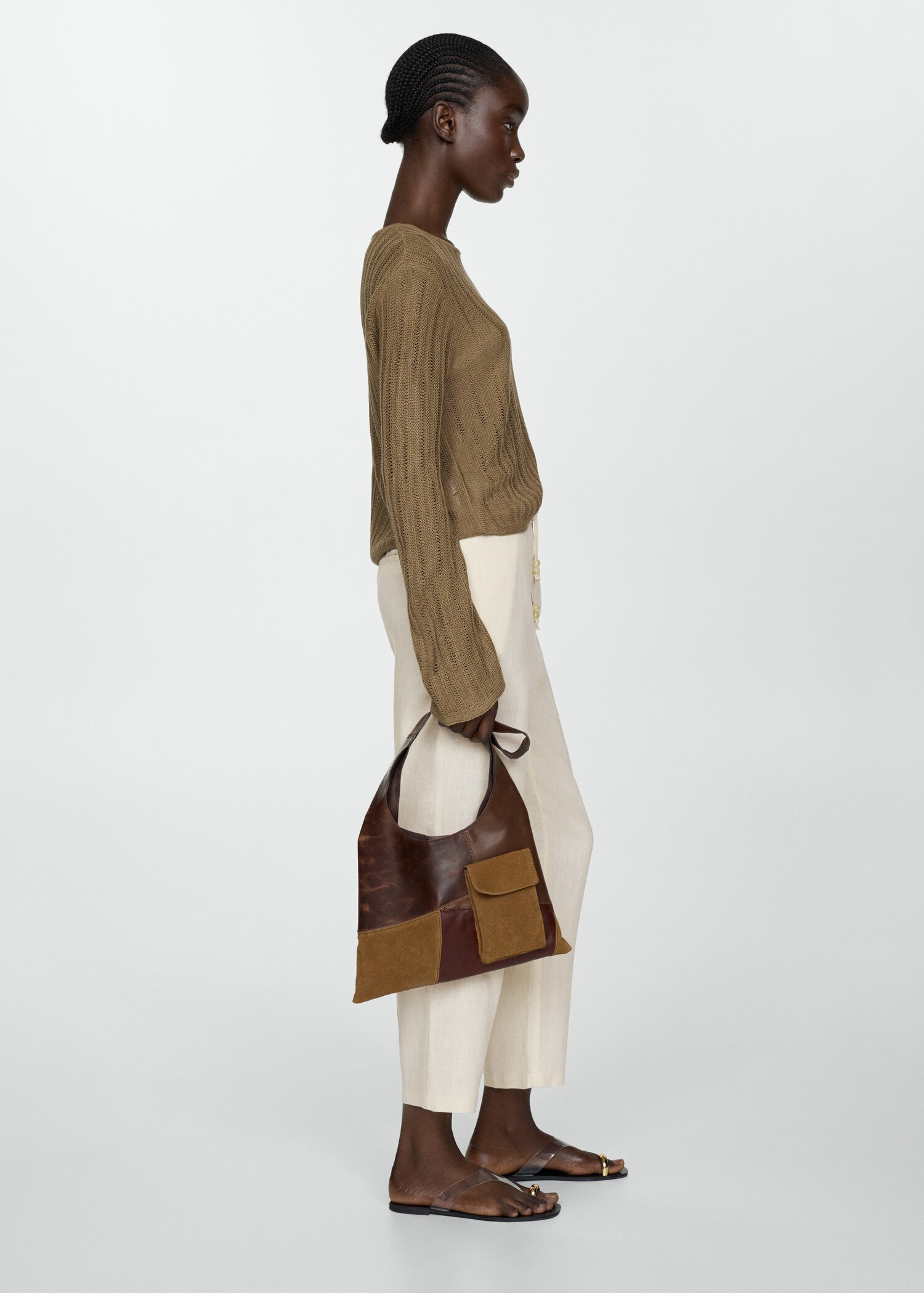 100% linen trousers - Details of the article 2