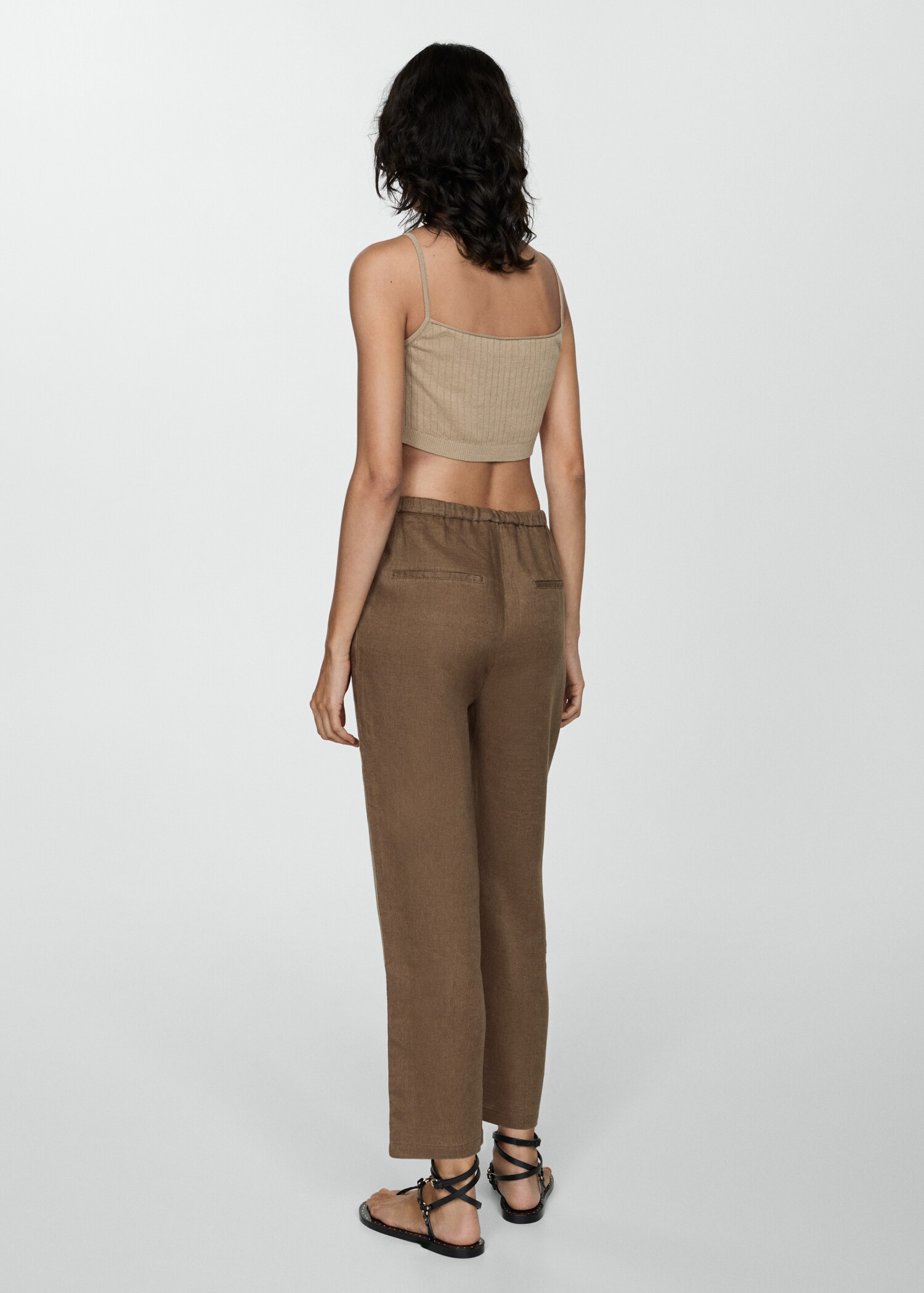 Pantalón 100% lino - Reverso del artículo