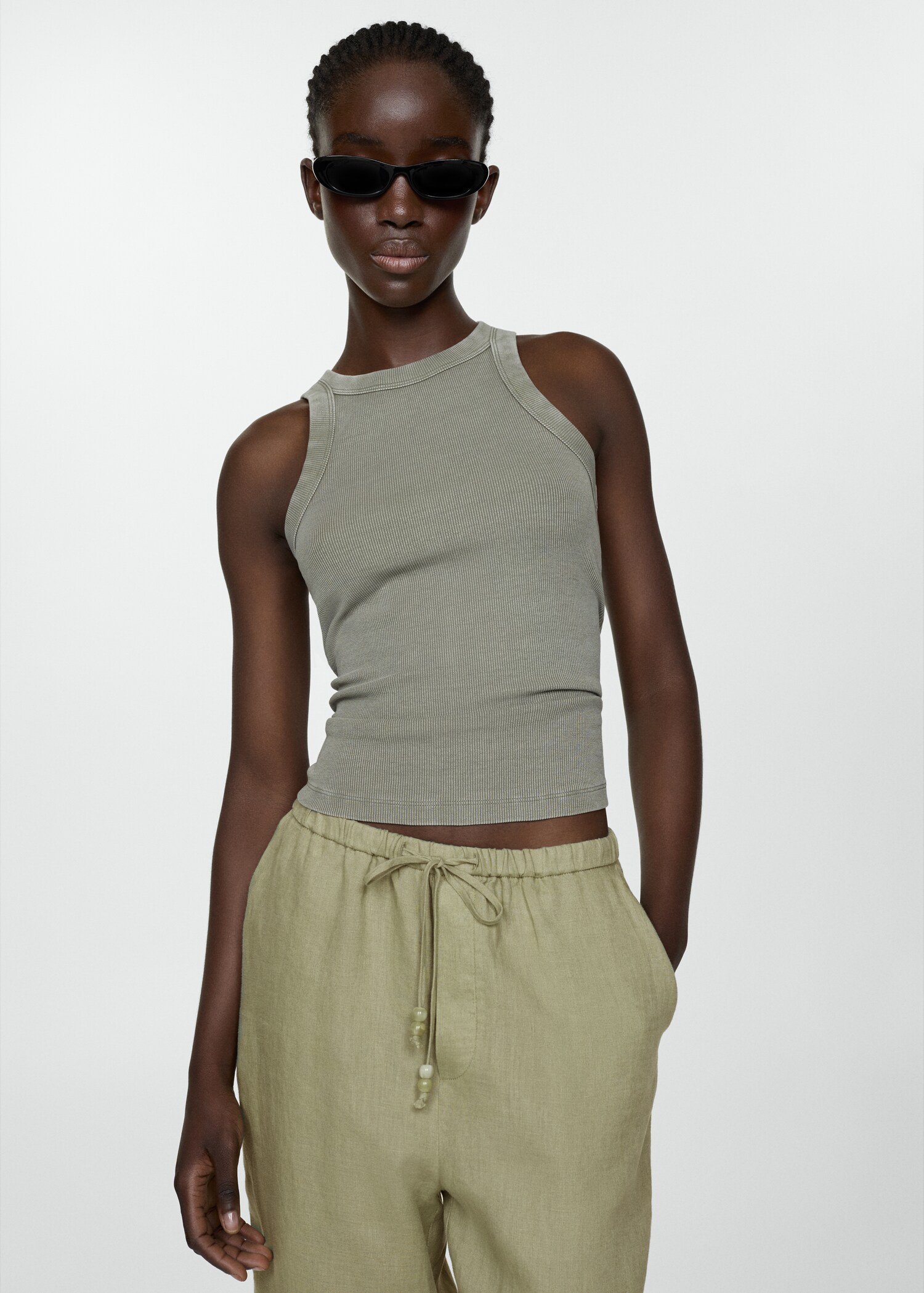 100% linen trousers - Details of the article 1