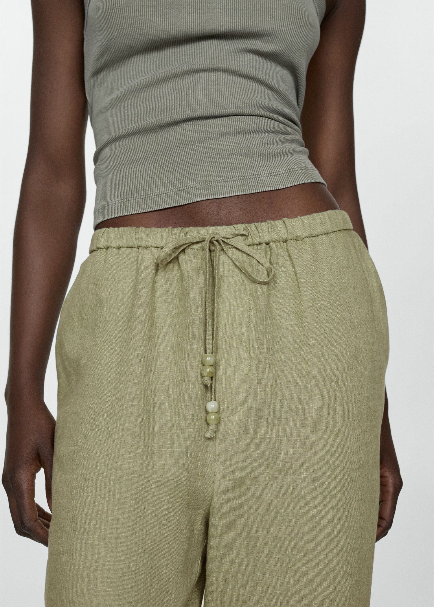 100% linen trousers - Details of the article 6
