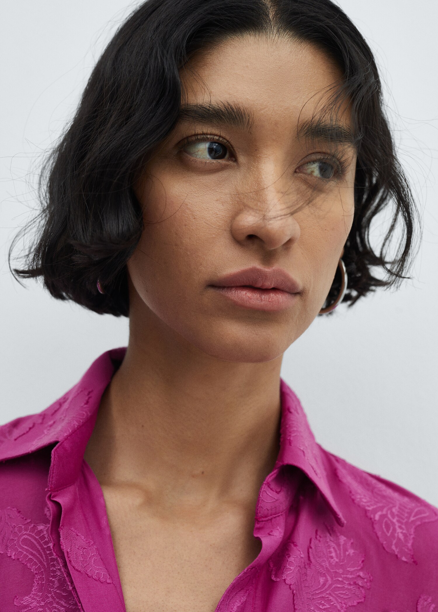 Floral embroidered shirt - Details of the article 1