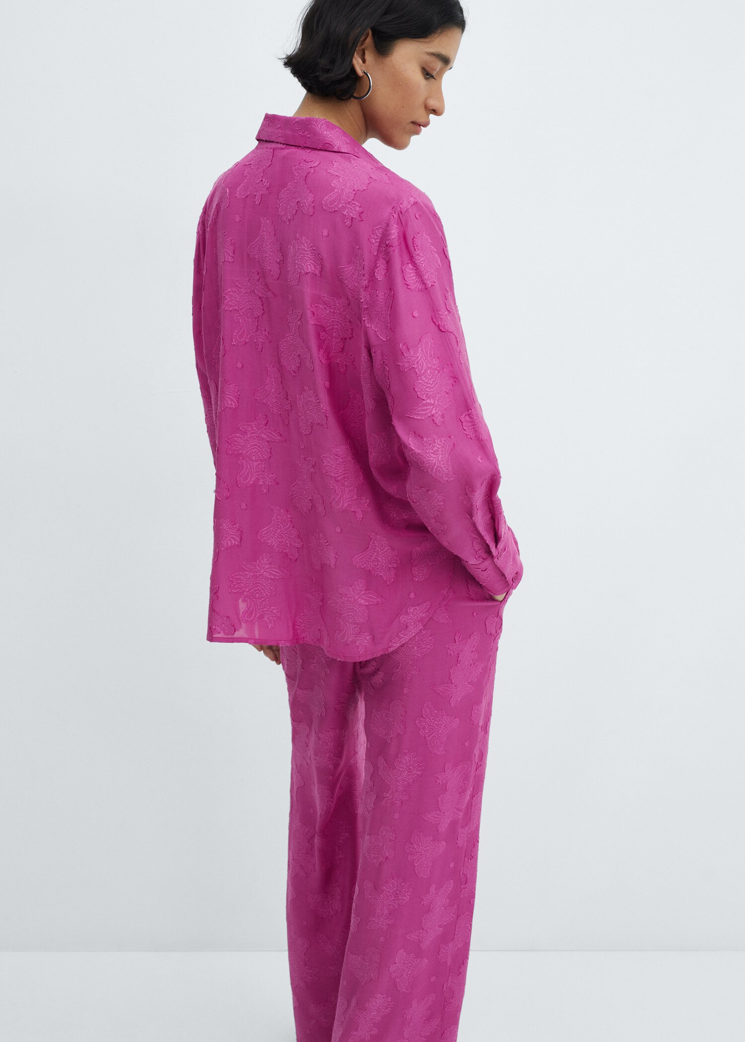 Floral embroidered shirt - Reverse of the article