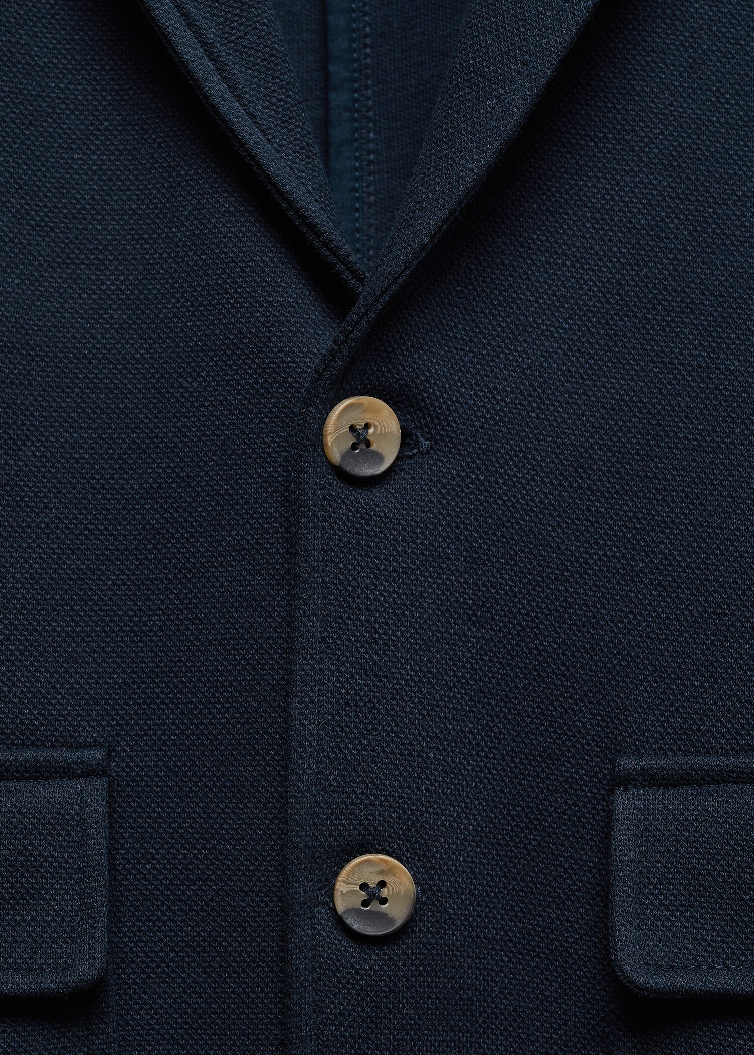 Texturierte Regular Fit Anzugjacke - Detail des Artikels 8