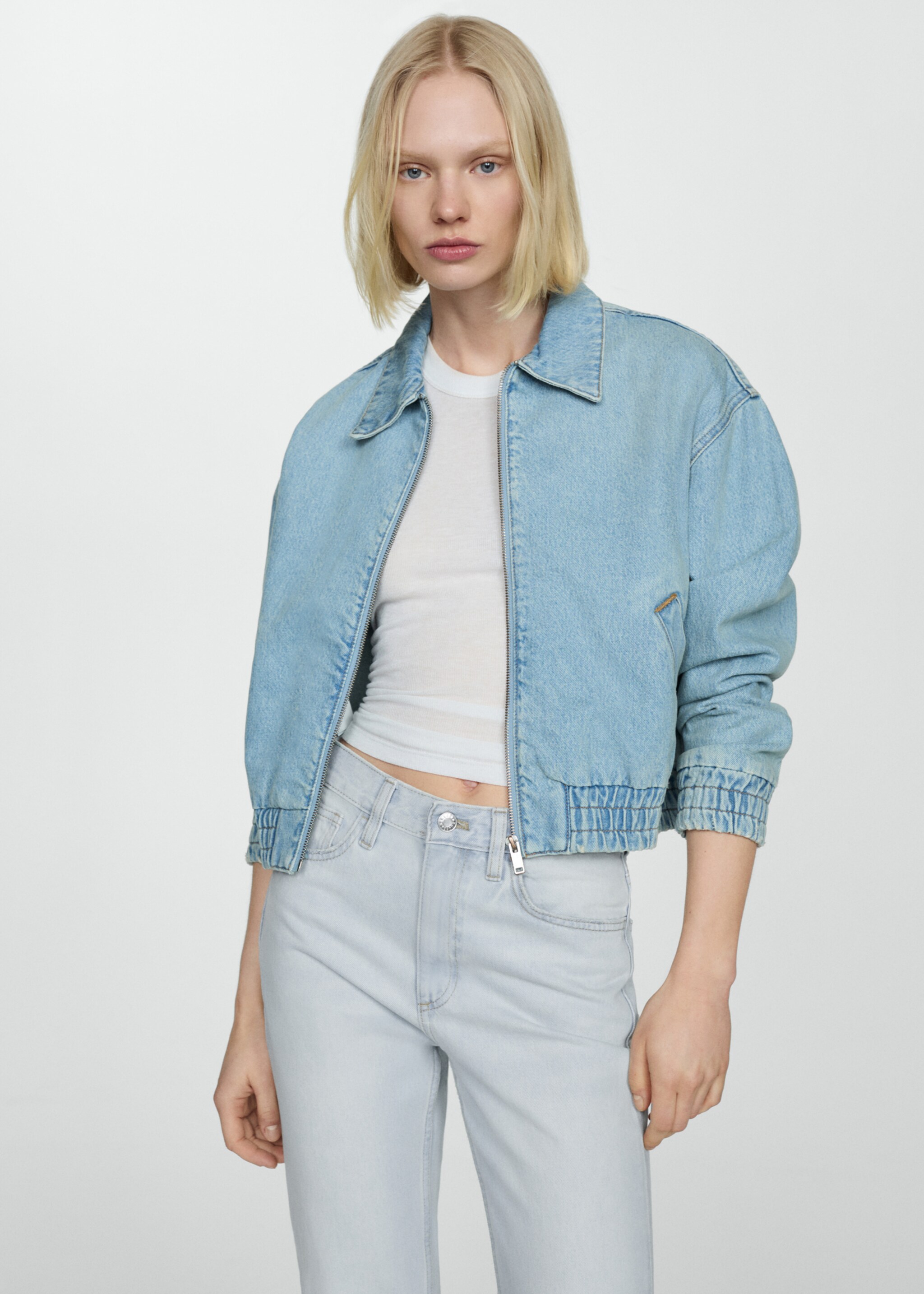 Mid-rise straight jeans - Details of the article 1