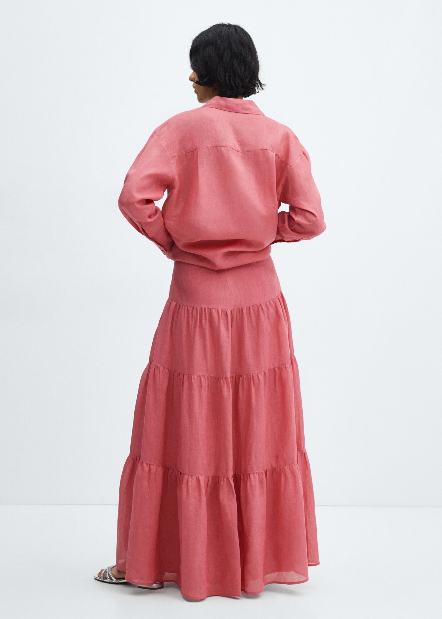 Ramie maxi-skirt - Reverse of the article