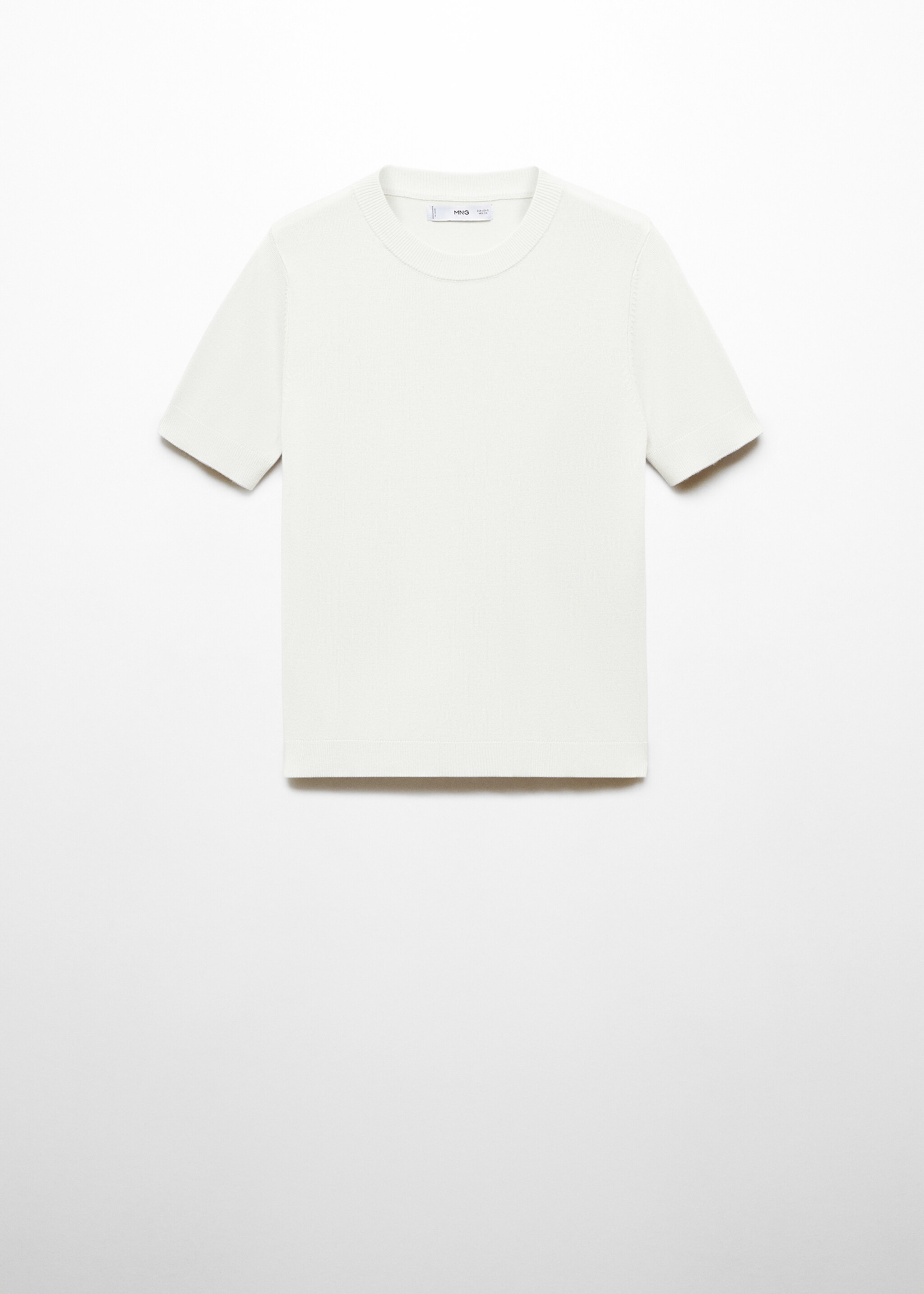 Short sleeve sweater - Article without model, Ecru. Ref: 67075745-00.
