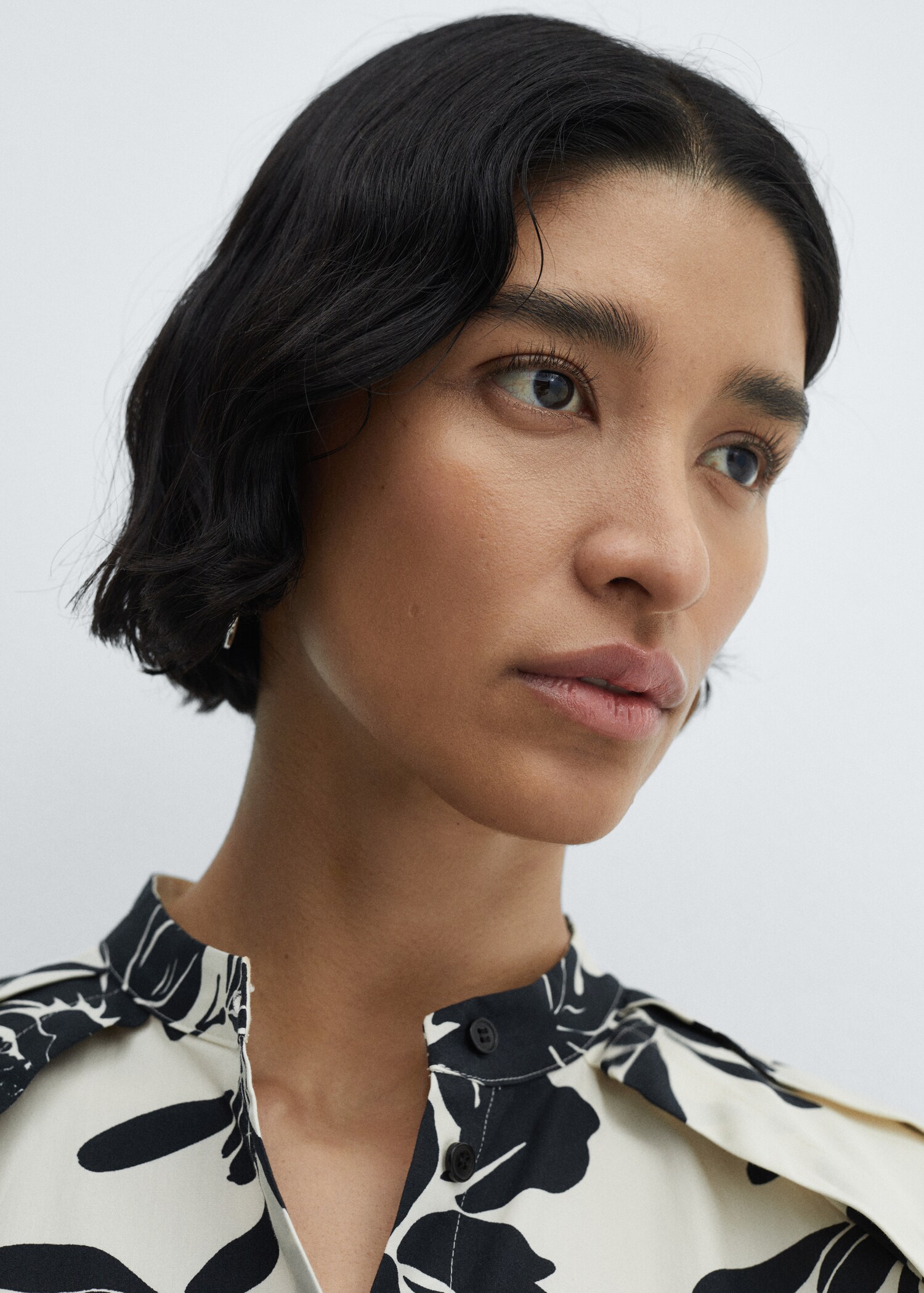 Floral puffed sleeves dress - Details of the article 2