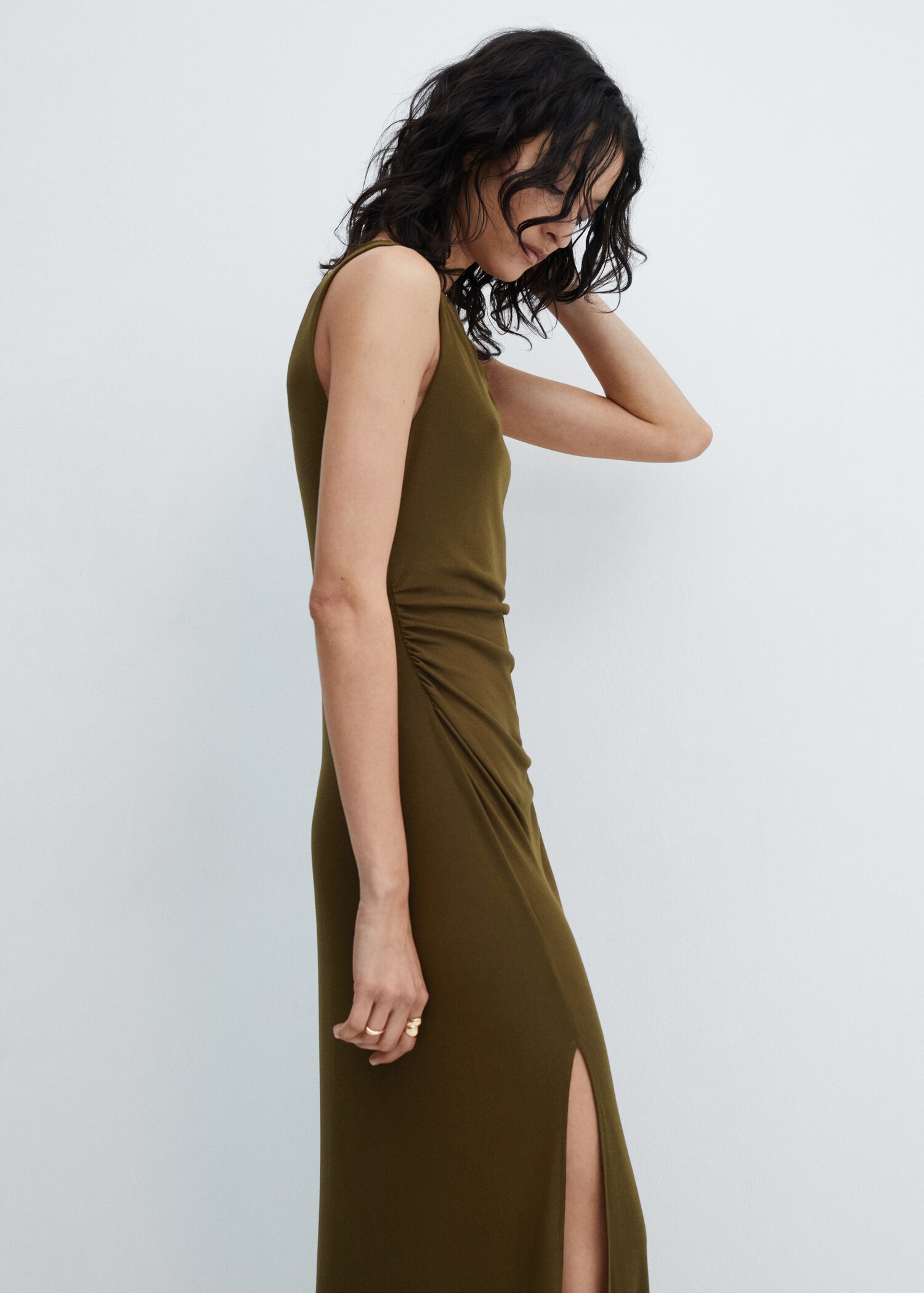 Cut-out ruched dress - Medium plane
