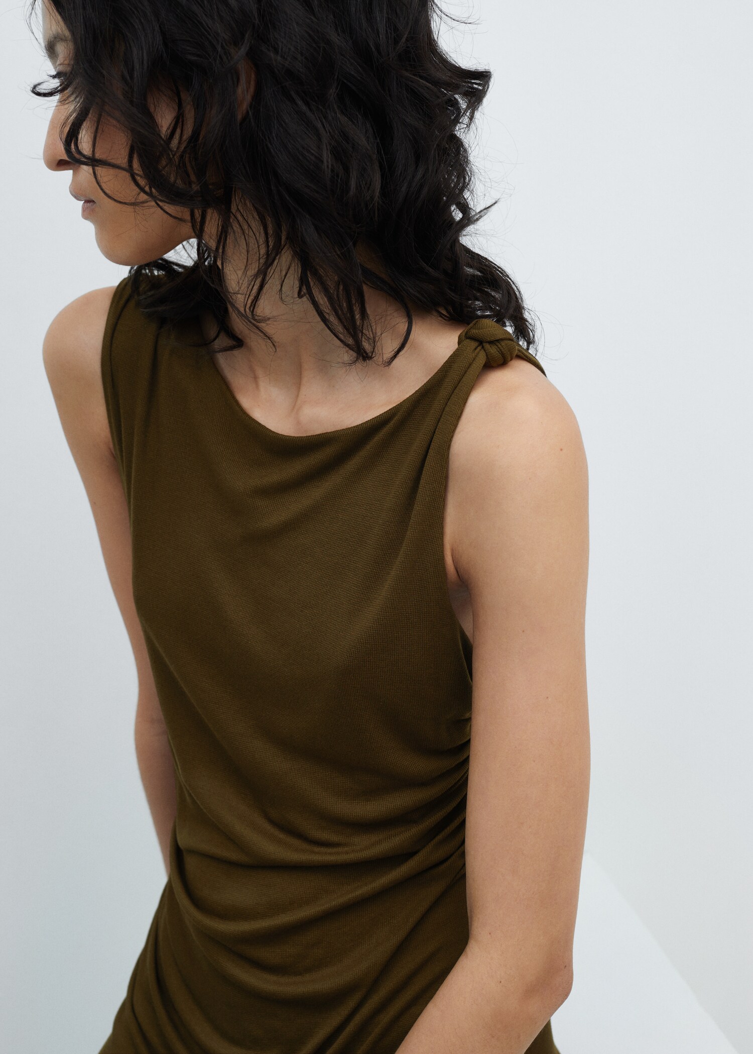 Cut-out ruched dress - Details of the article 1