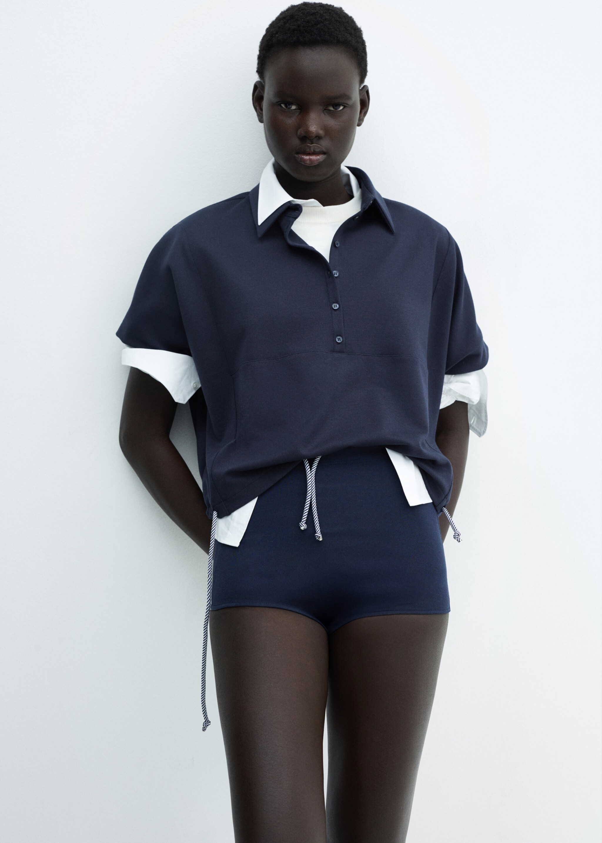 Polo-sweatshirt met aansnoerkoord - Detail van het artikel 2