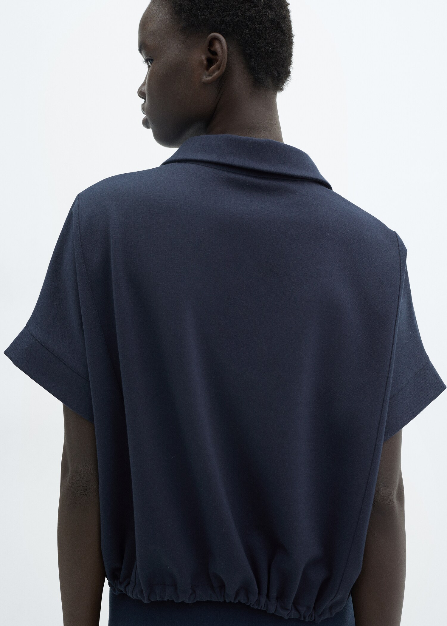 Sudadera polo cordón ajustable - Reverso del artículo