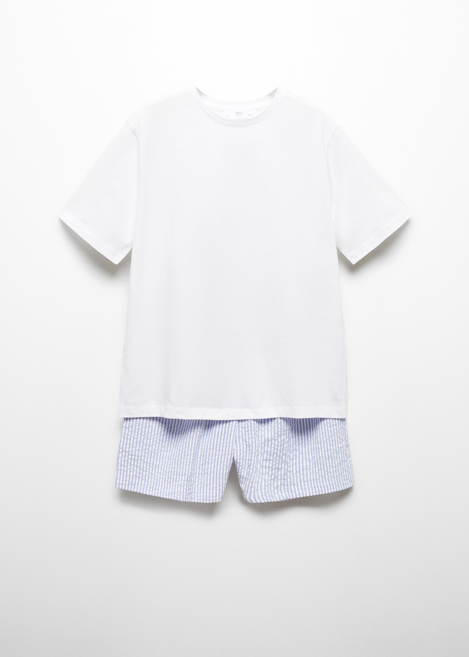 Tweedelige gestreepte katoenen pyjama - Artikel zonder model