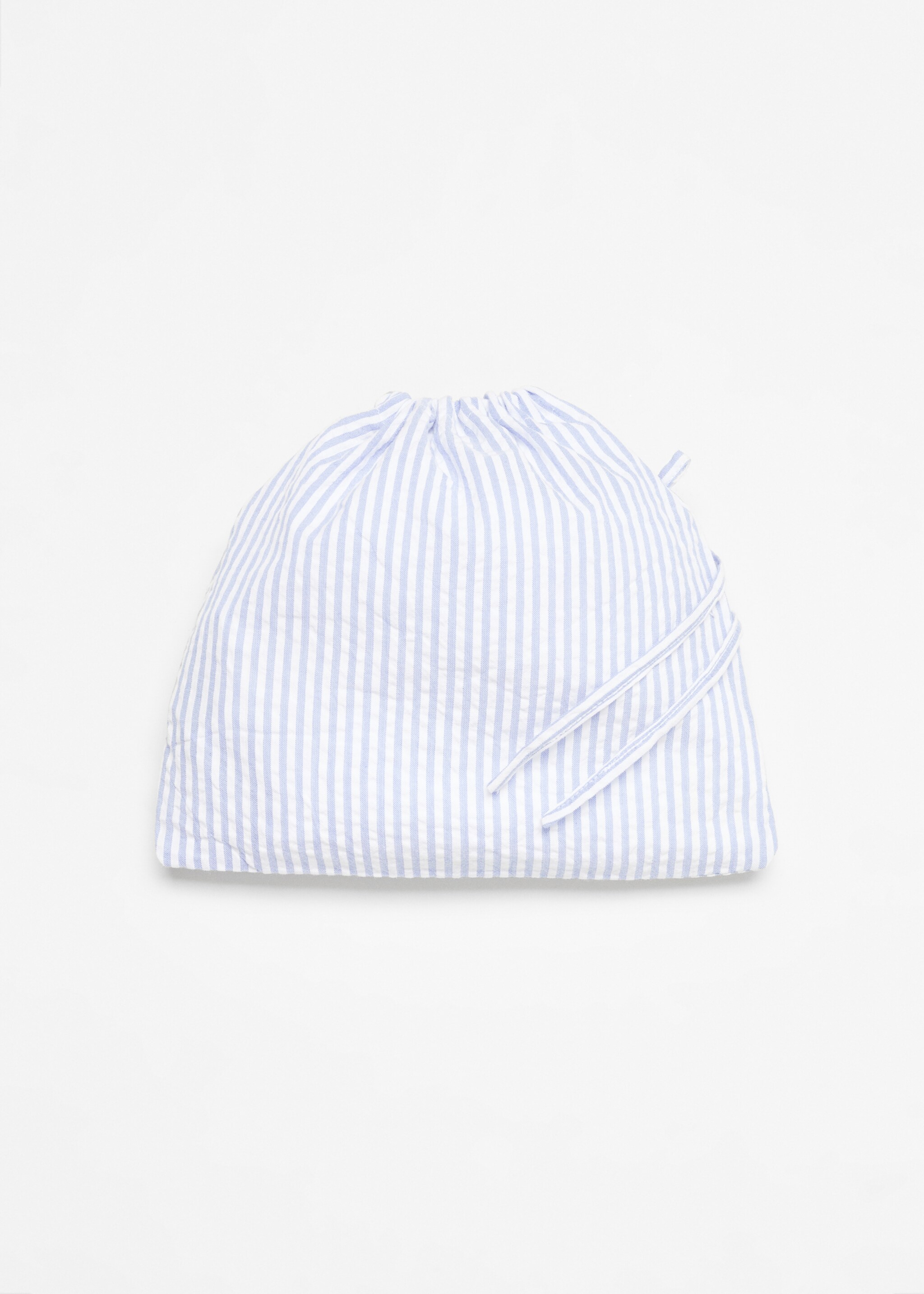 Two-piece striped cotton pyjamas - Details of the article 0, Blue. Ref: 67075979-00.