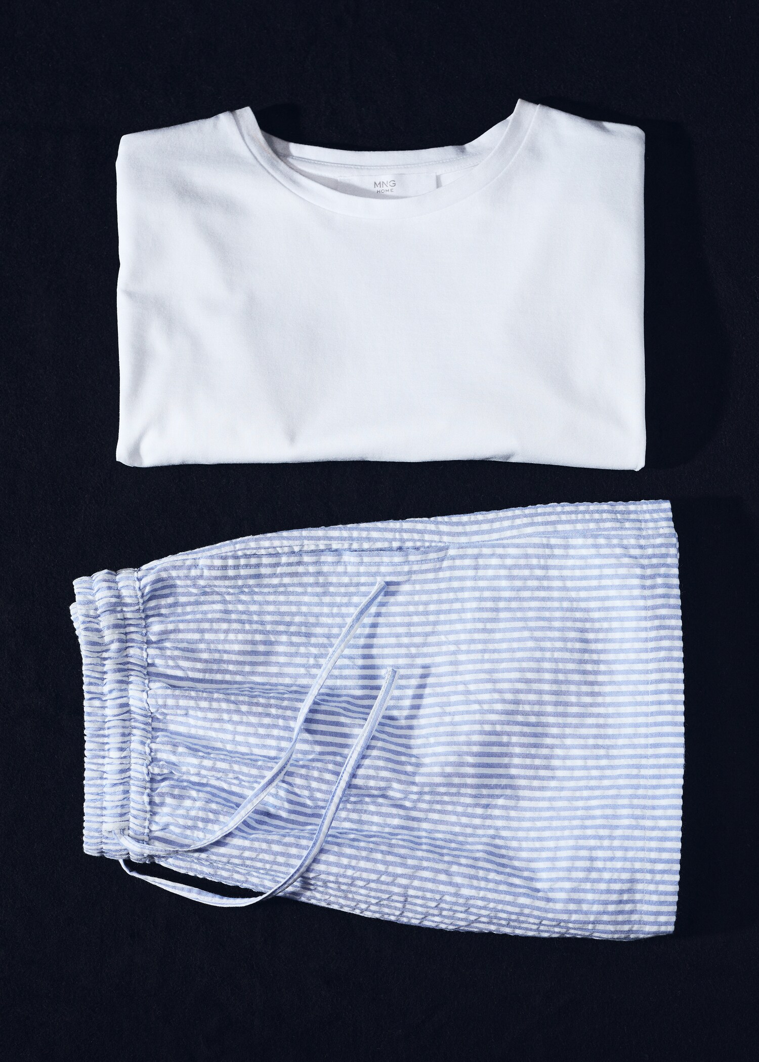 Tweedelige gestreepte katoenen pyjama - Detail van het artikel 7